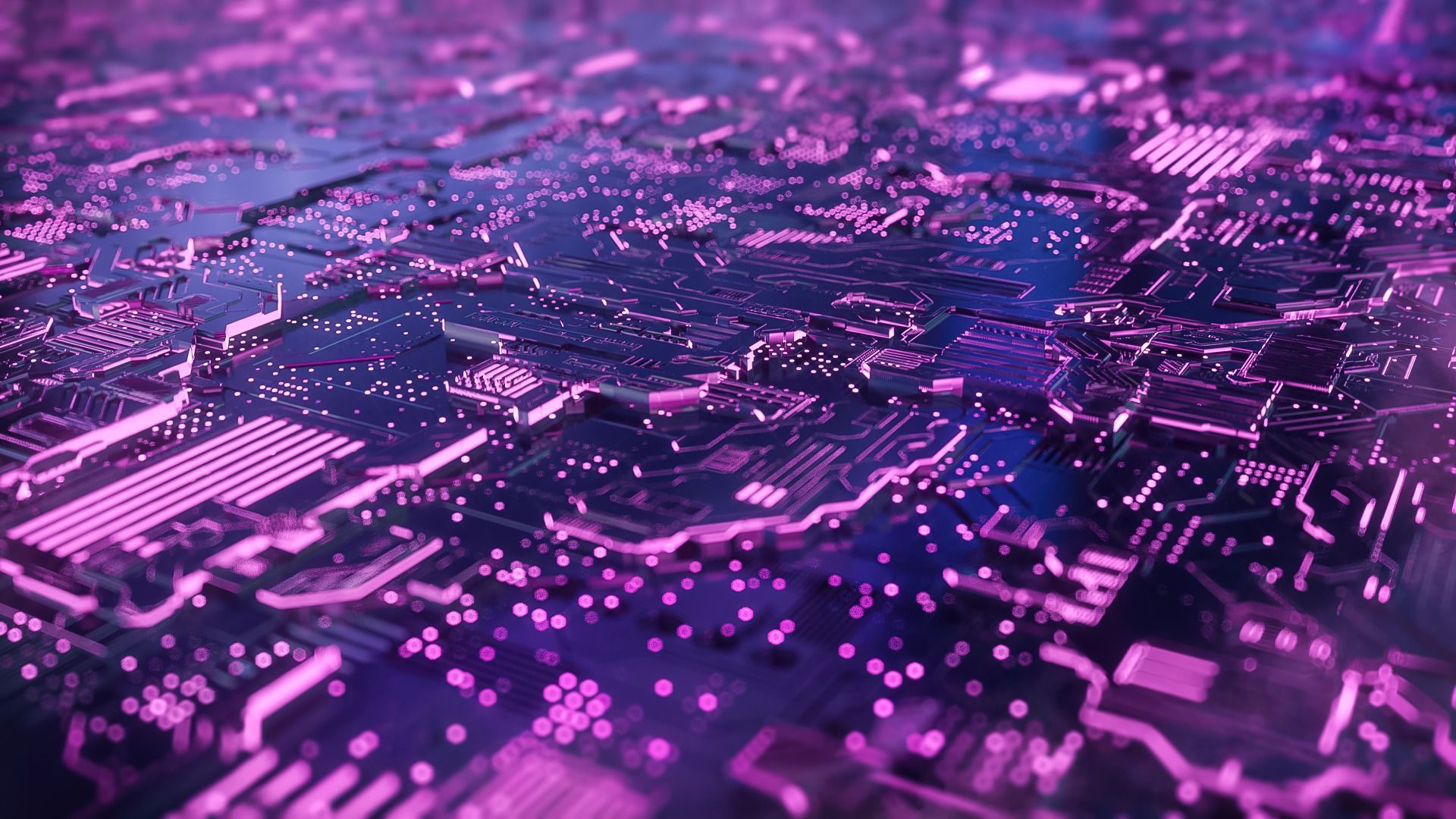 1920x1080 Cyber Circuit Board Digital Art 1920