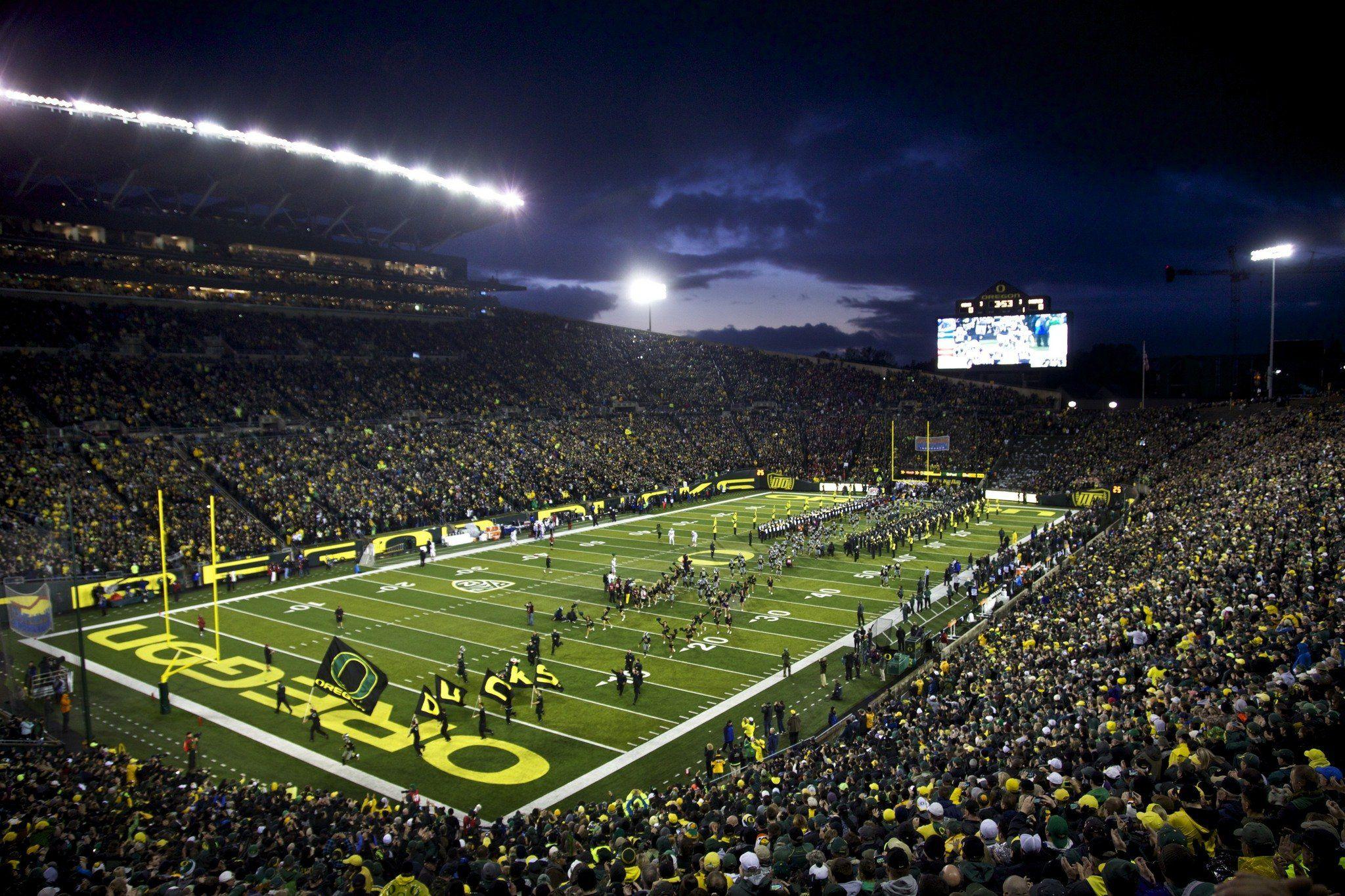 2048x1365 Oregon Ducks Stadium Wallpaper Desktop Background