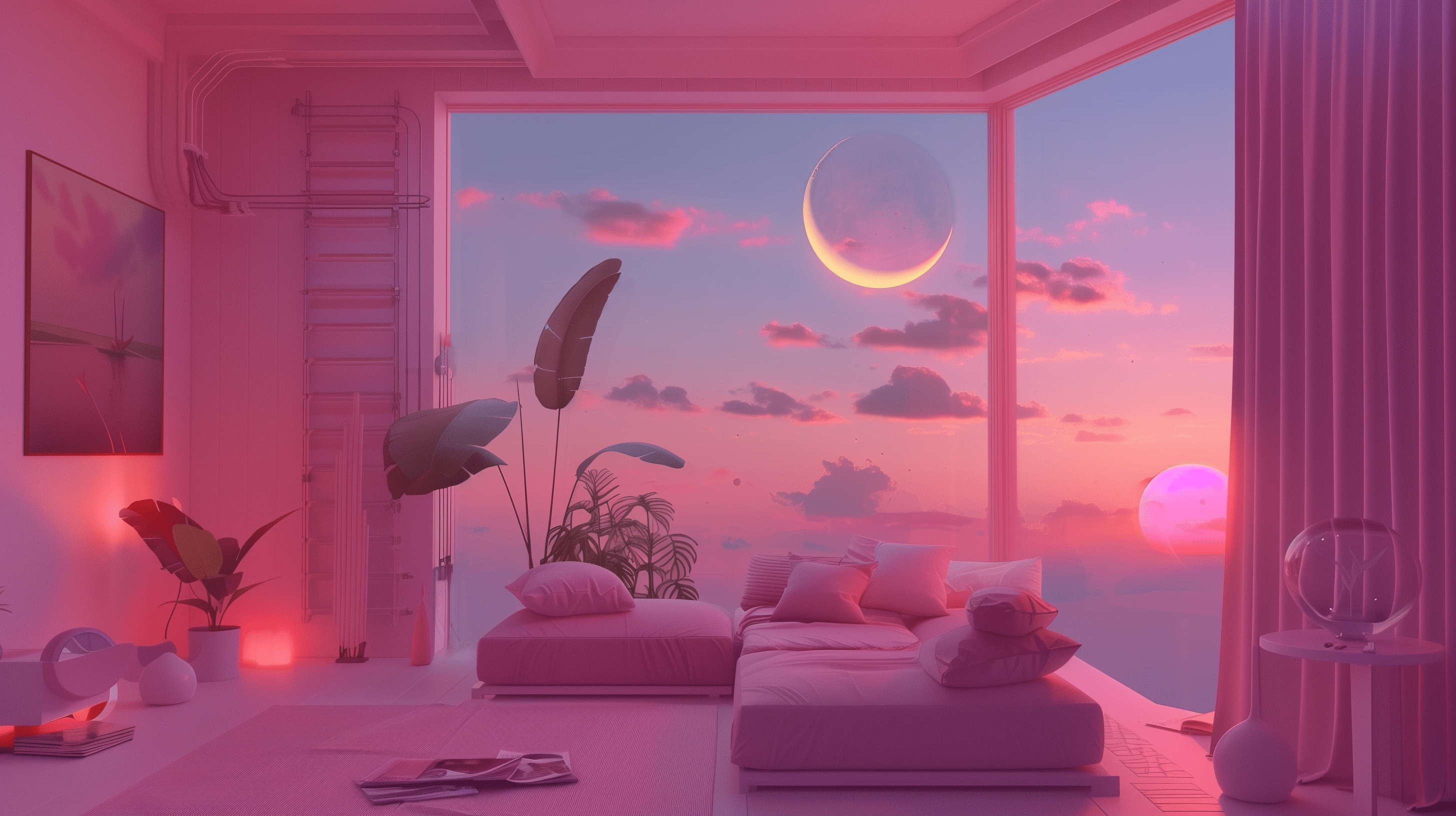 2912x1632 Coquette Bliss: Pink Aesthetic HD Wallpaper