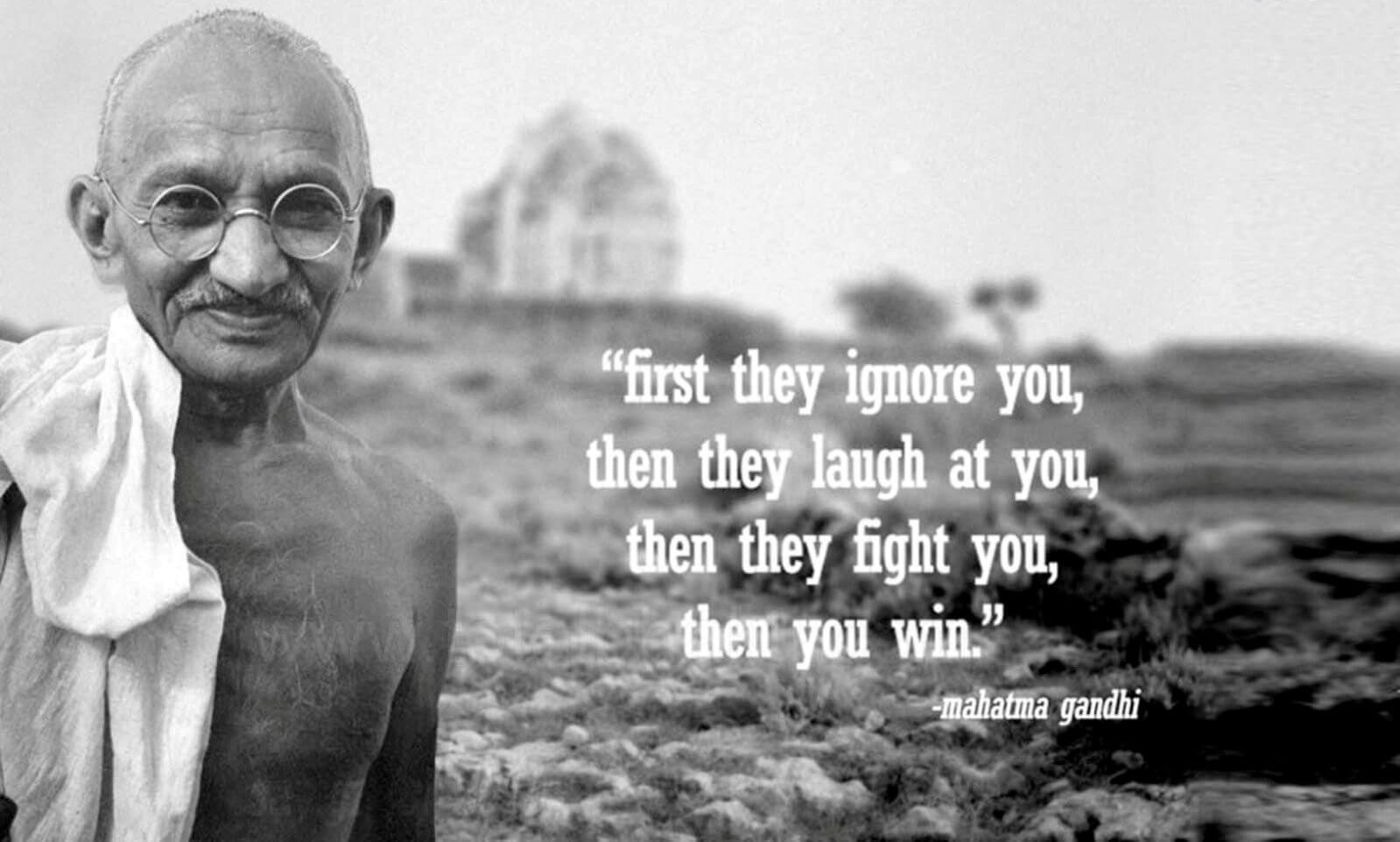 Mahatma Gandhi Quotes Wallpapers - Top Free Mahatma Gandhi Quotes  Backgrounds - WallpaperAccess