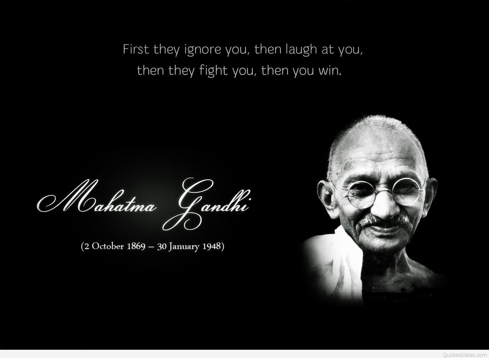 1600x1170 Best quote on HD wallpaper with Gandhi