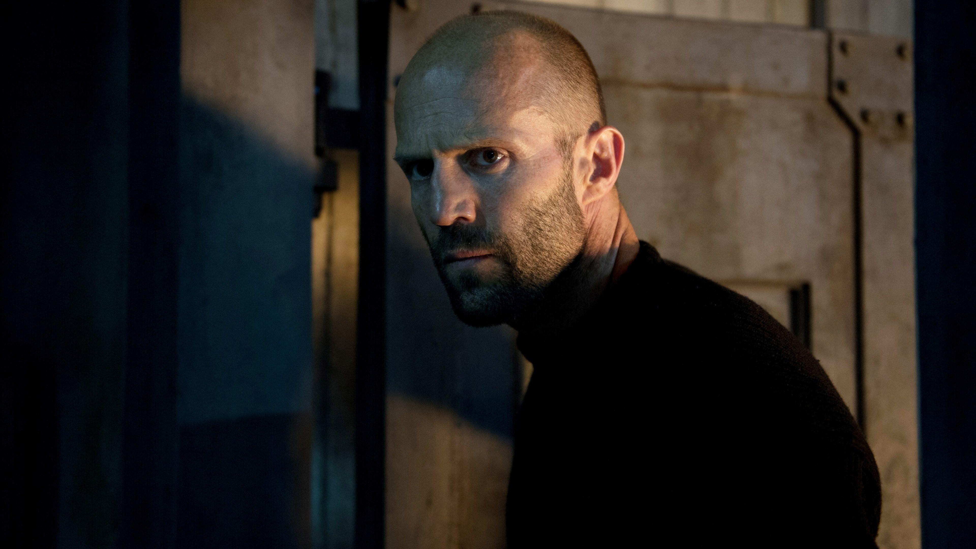 Hình nền HD 3840x2160: Jason Statham, nhìn, súng, thợ máy, diễn viên