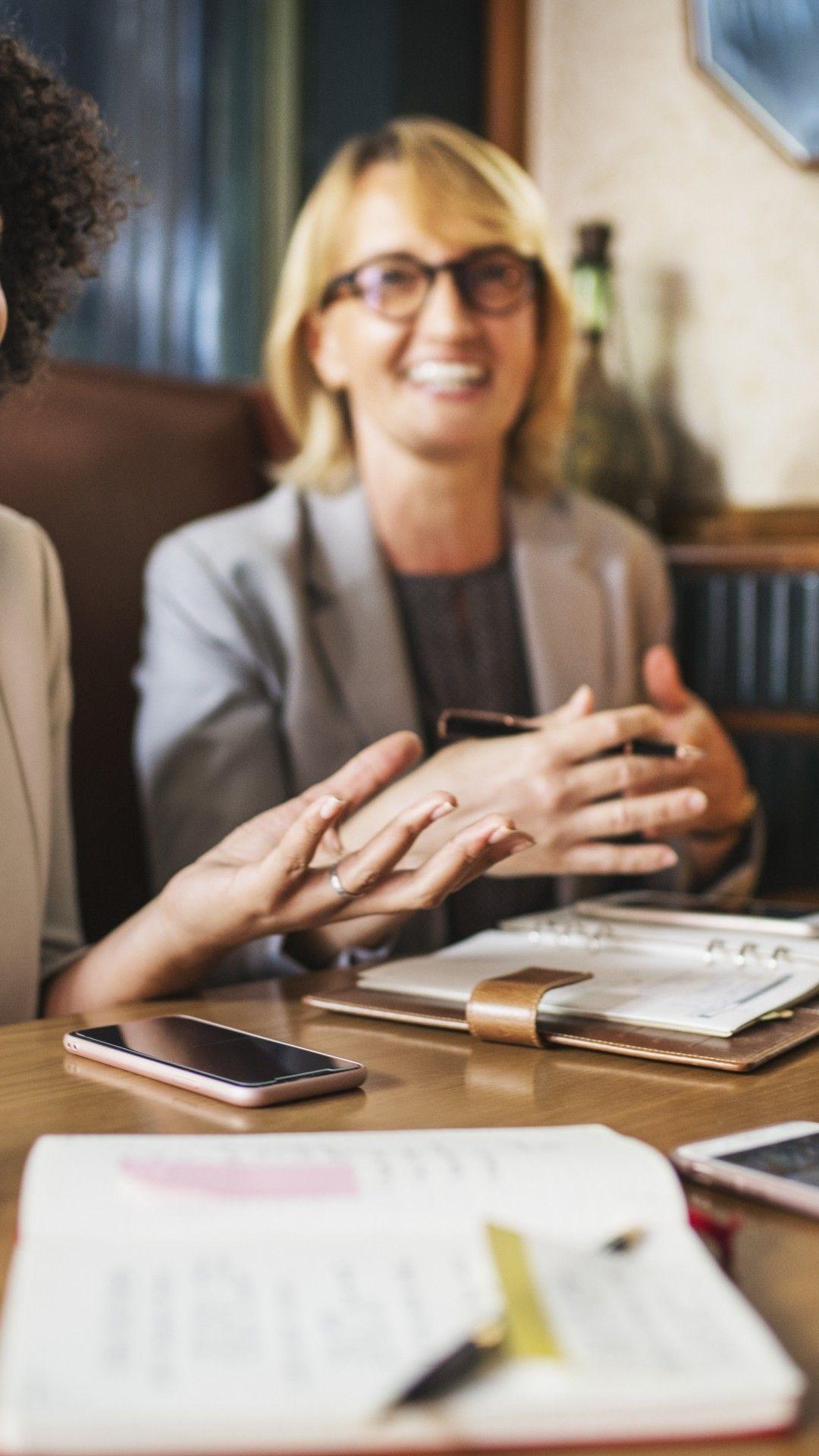 1080x1920 Download 1080x1920 Meeting, Communication, Woman, Business