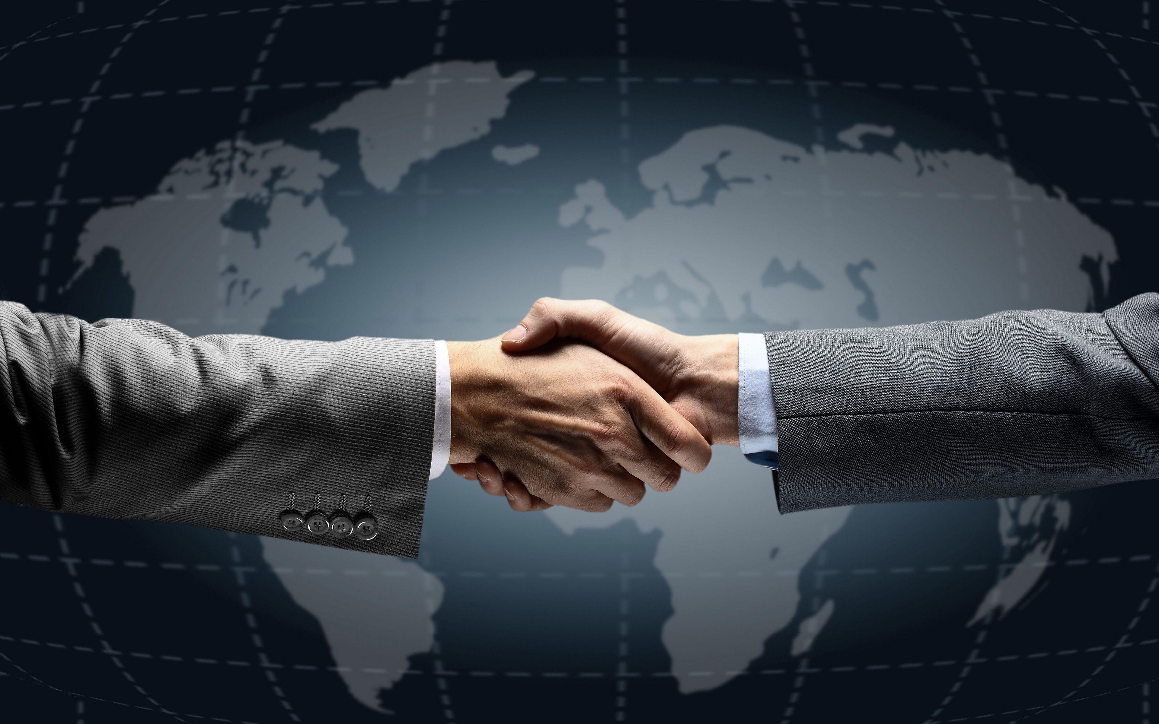 3840x2400 Download wallpaper 3840x2400 men, shaking, hands, agreement