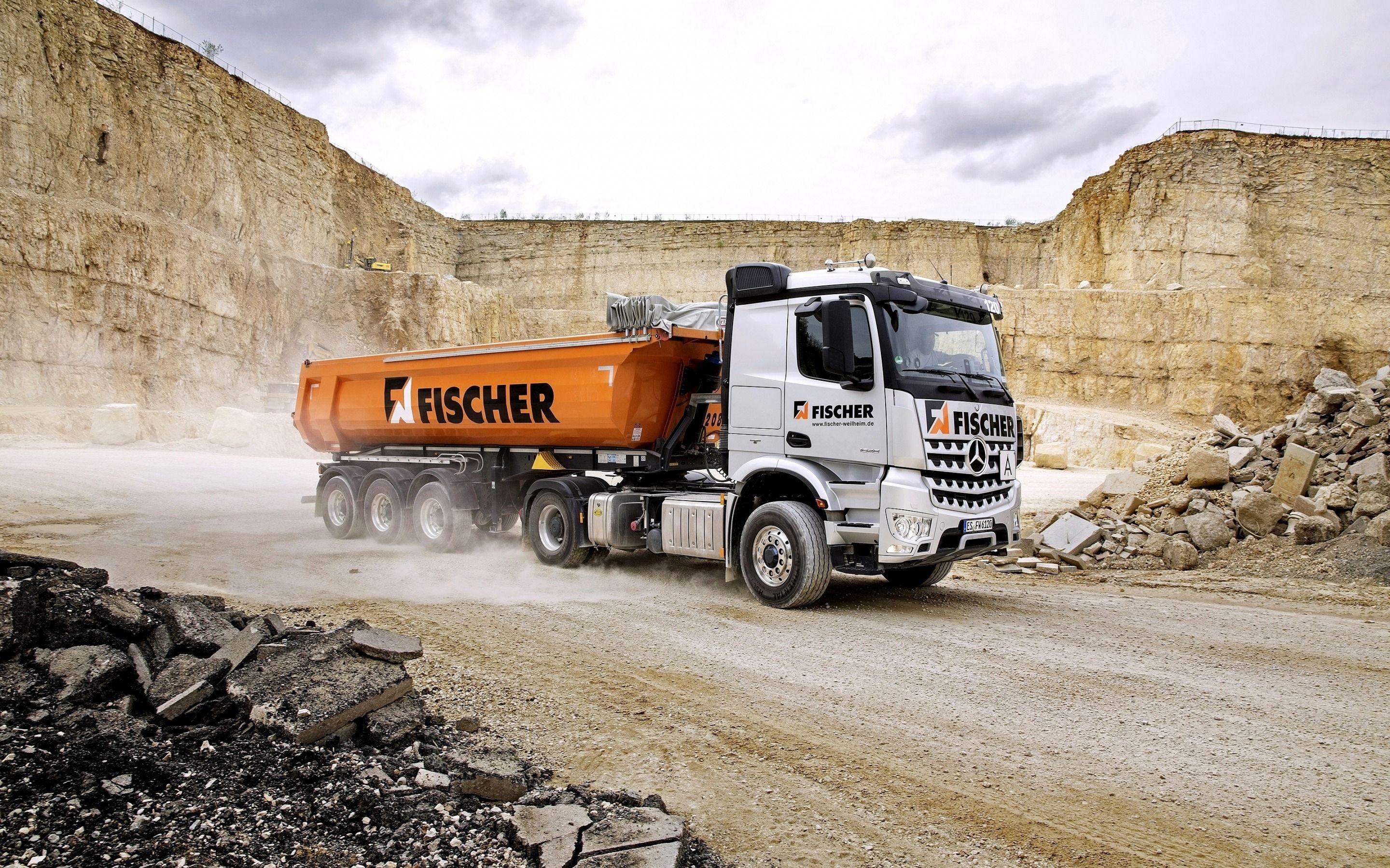 2880x1800 Download Wallpaper Mercedes Benz Arocs, LKW, Career Dump