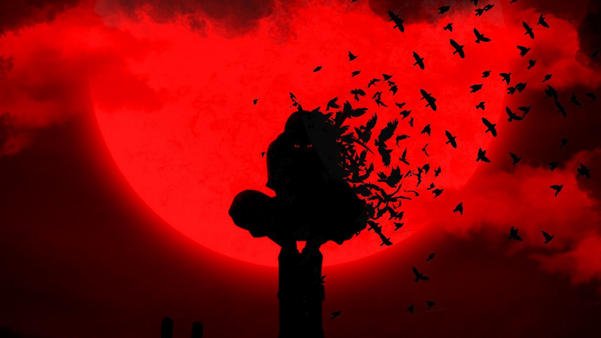 Itachi Red Moon Wallpapers - Top Free Itachi Red Moon Backgrounds