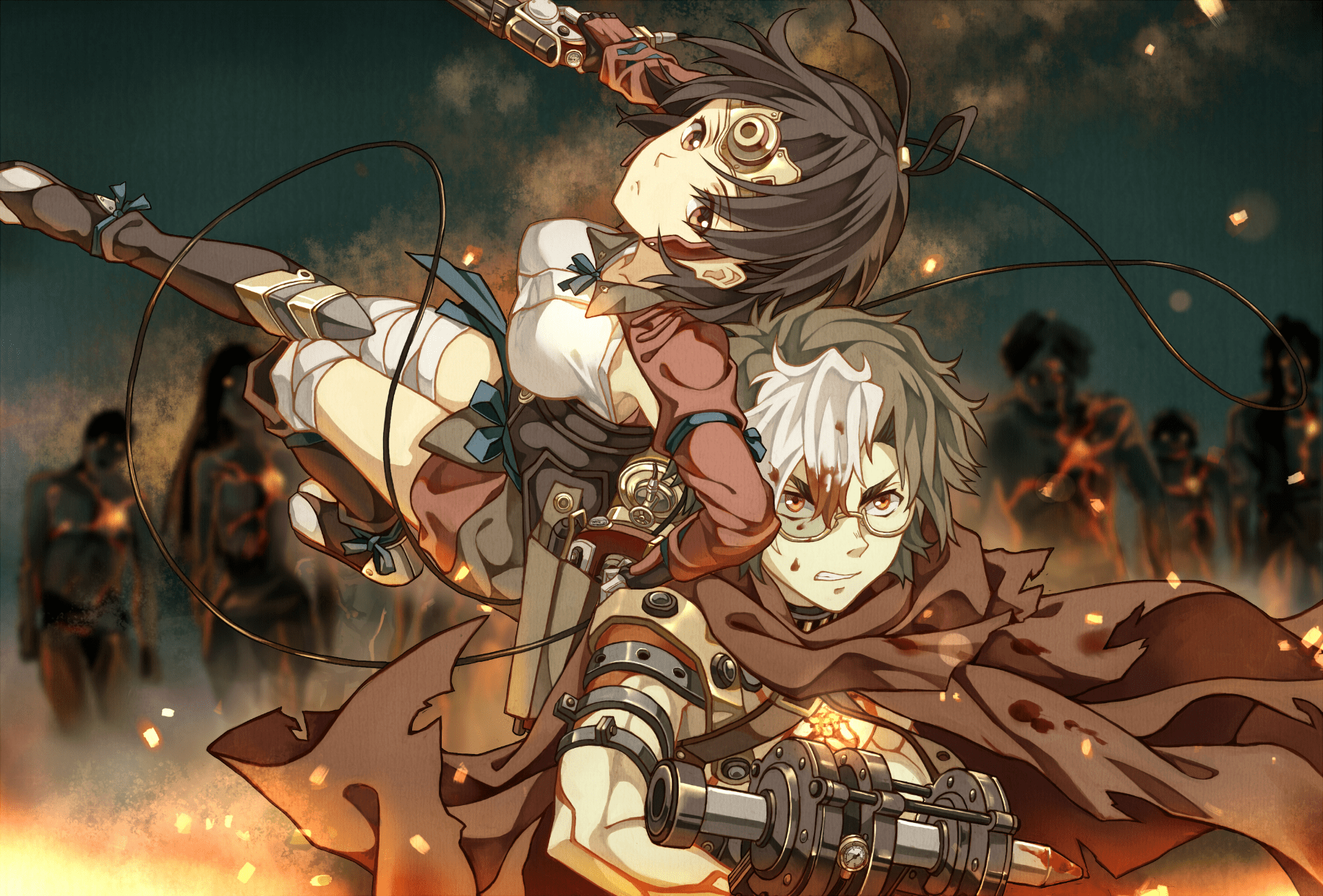 1920x1301 HD Wallpaper: Ikoma & Mumei