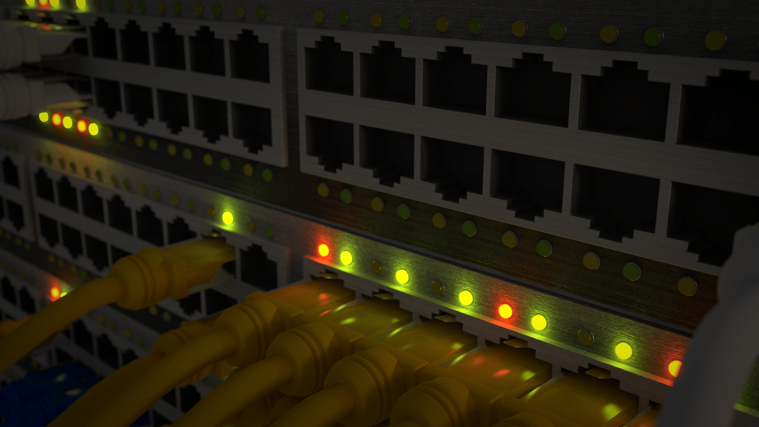 2560x1440 Network switch 3D model