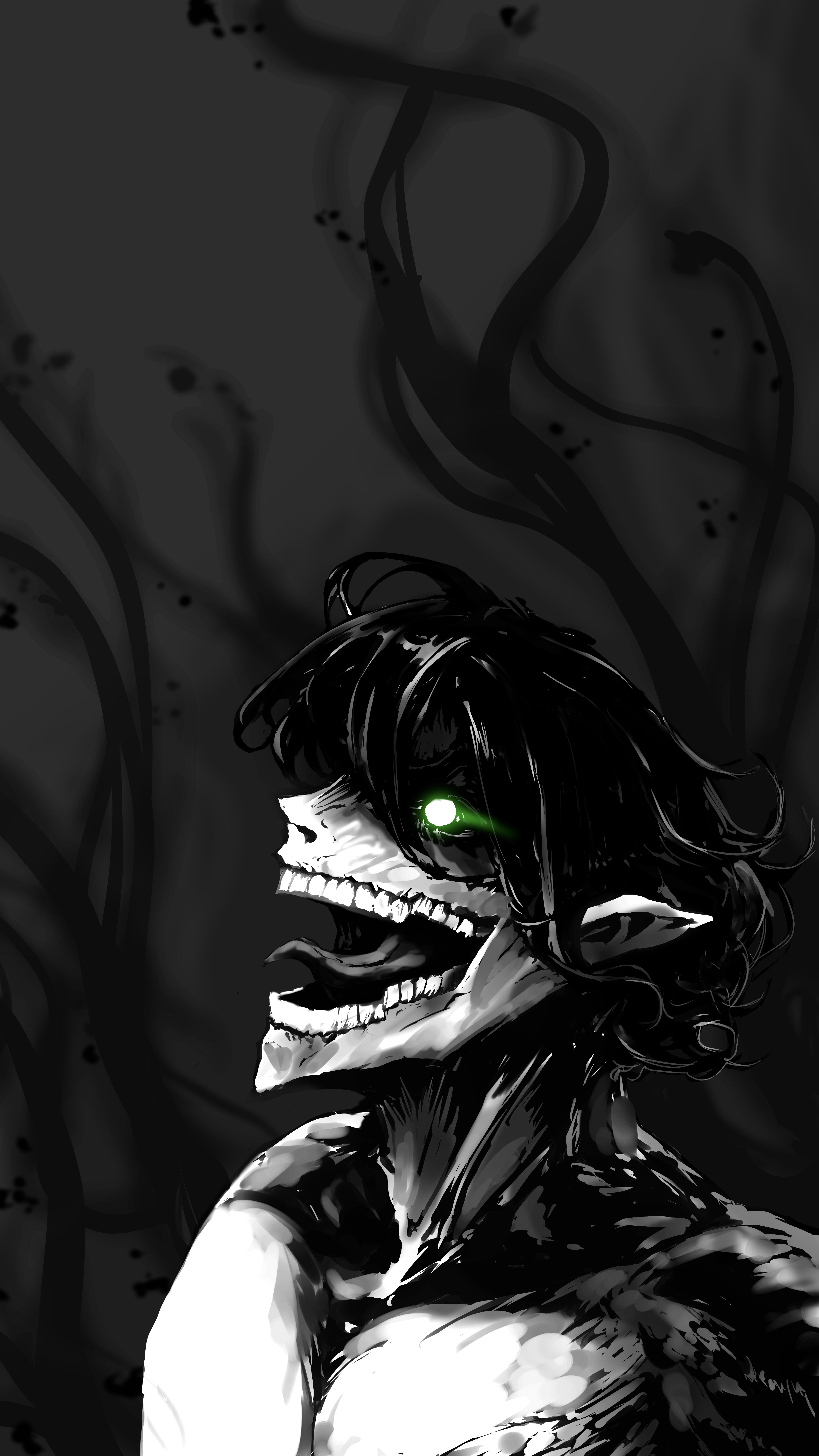 4798x8530 wallpaper I drew of Eren's Titan