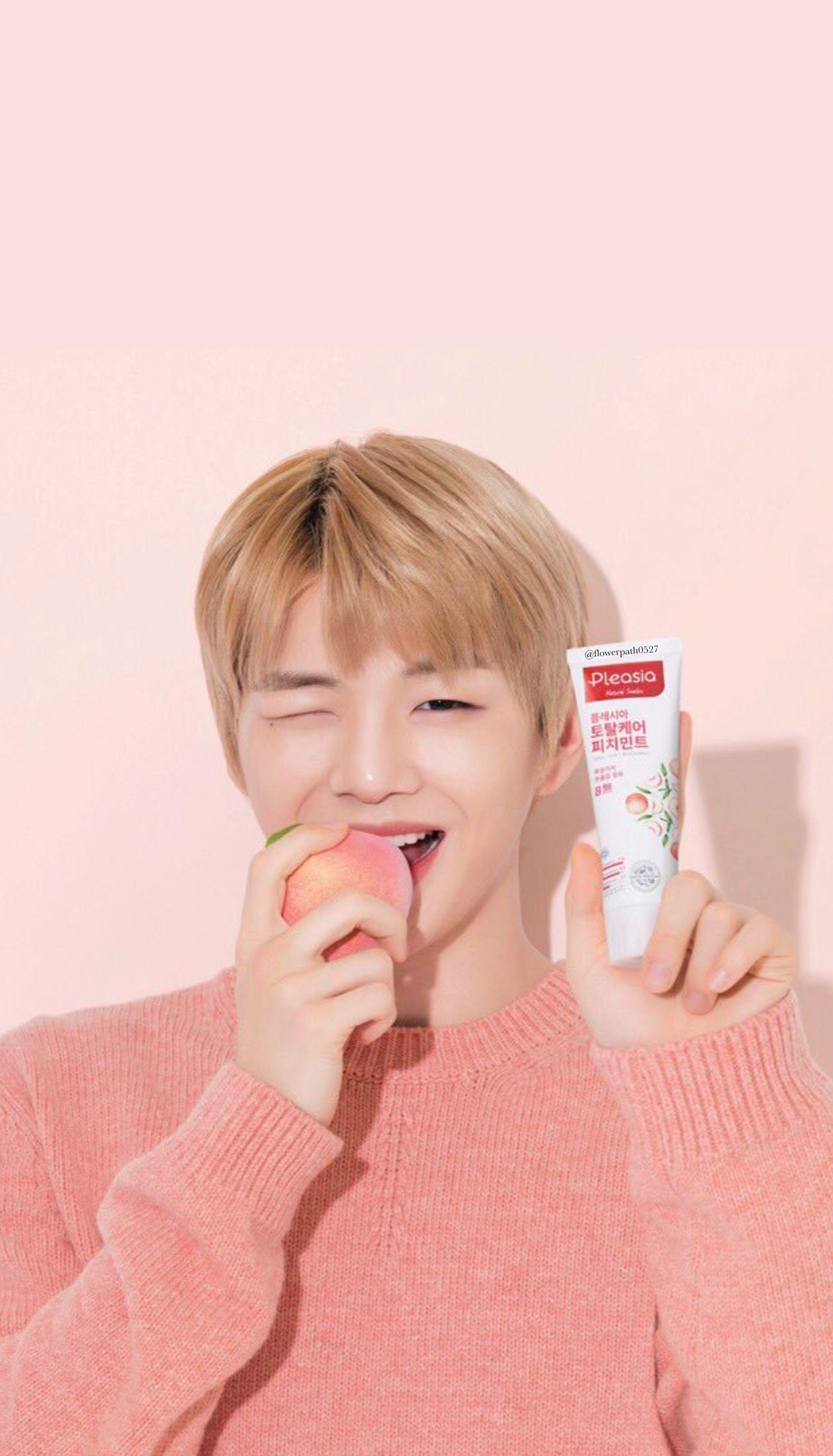 1879x3284 Wanna One x Pleasia Toothpaste Kang Daniel Wallpaper. Kang
