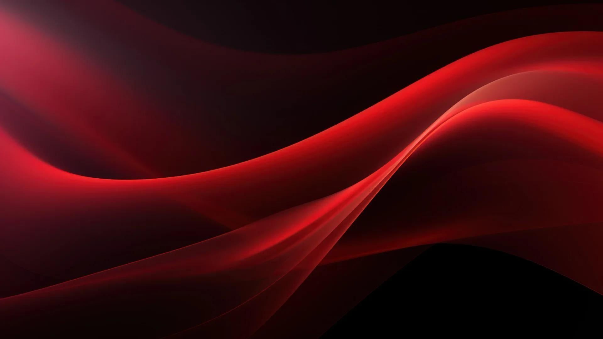 1920x1080 Abstract Dark Red Layers AI Generated