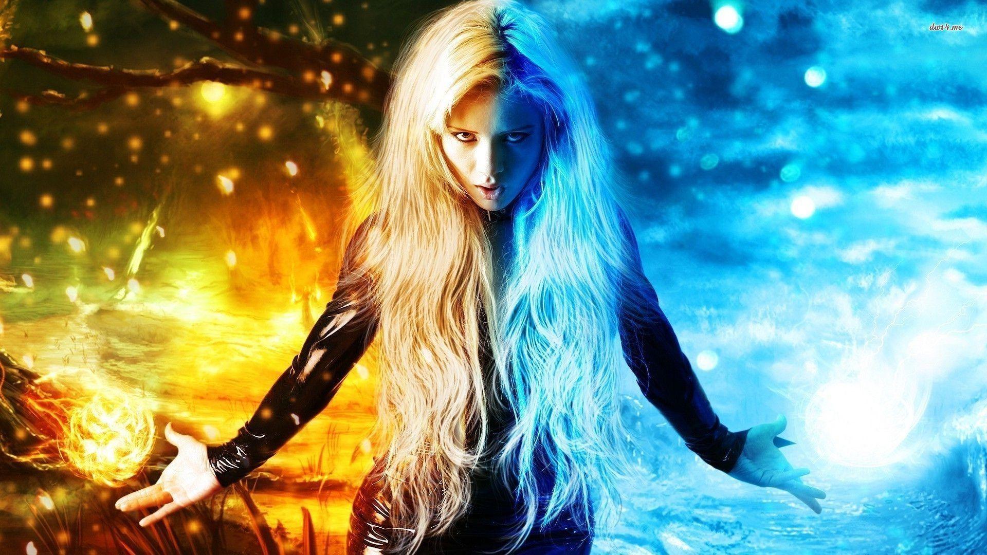 1920x1080 Woman Out Of Fire