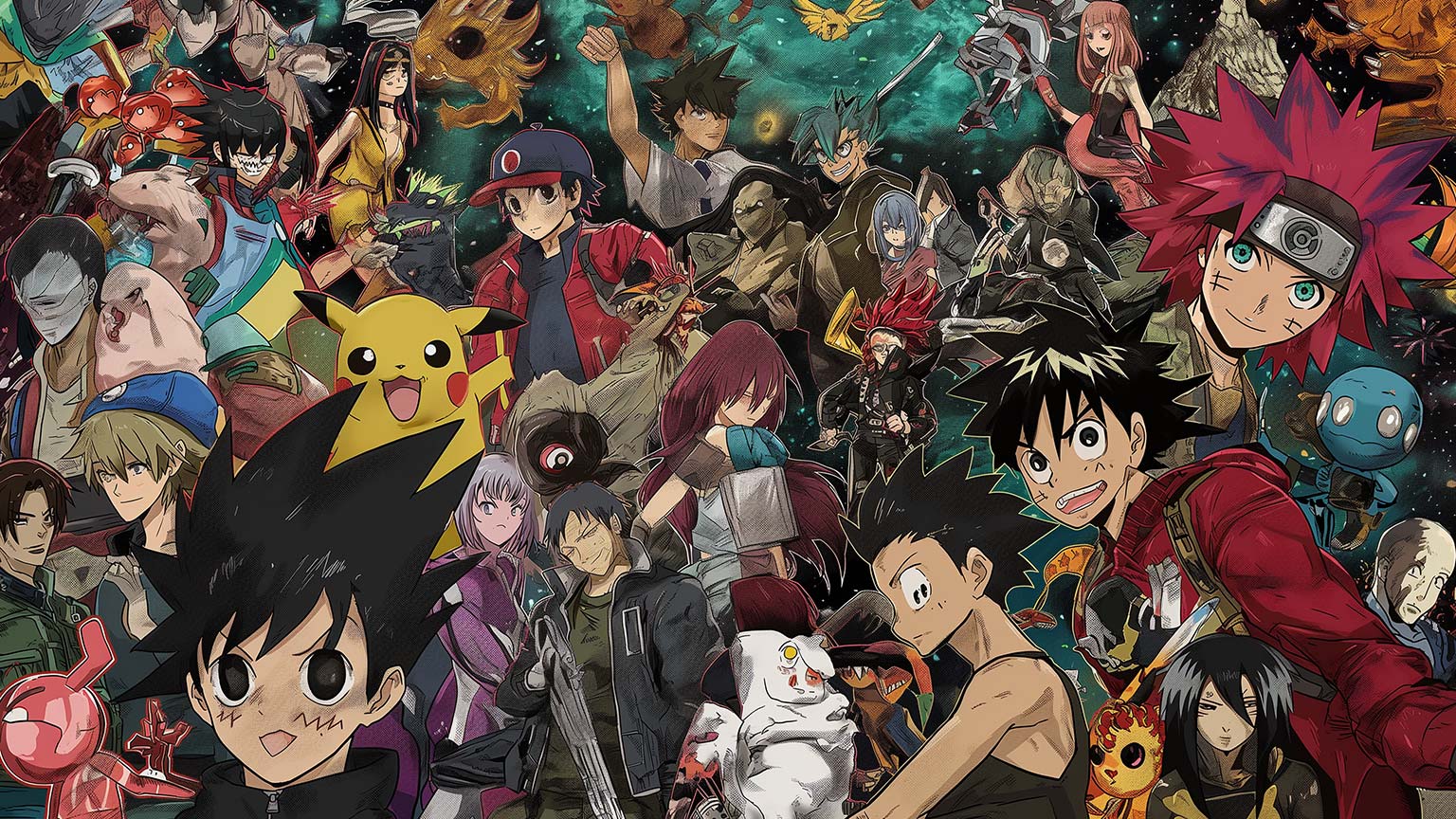 1536x864 Anime Characters Collage Desktop Wallpaper Wallpaper 4k