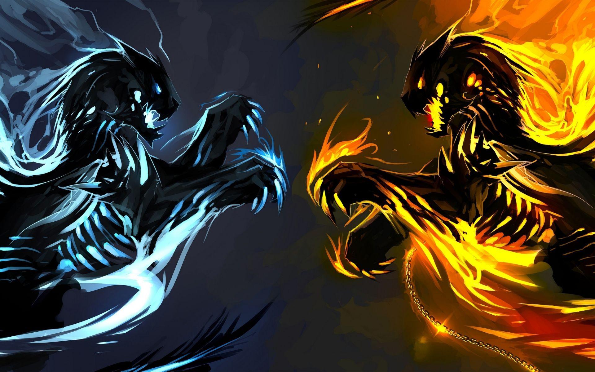 Fire And Ice Wallpapers Top Free Fire And Ice Backgrounds 