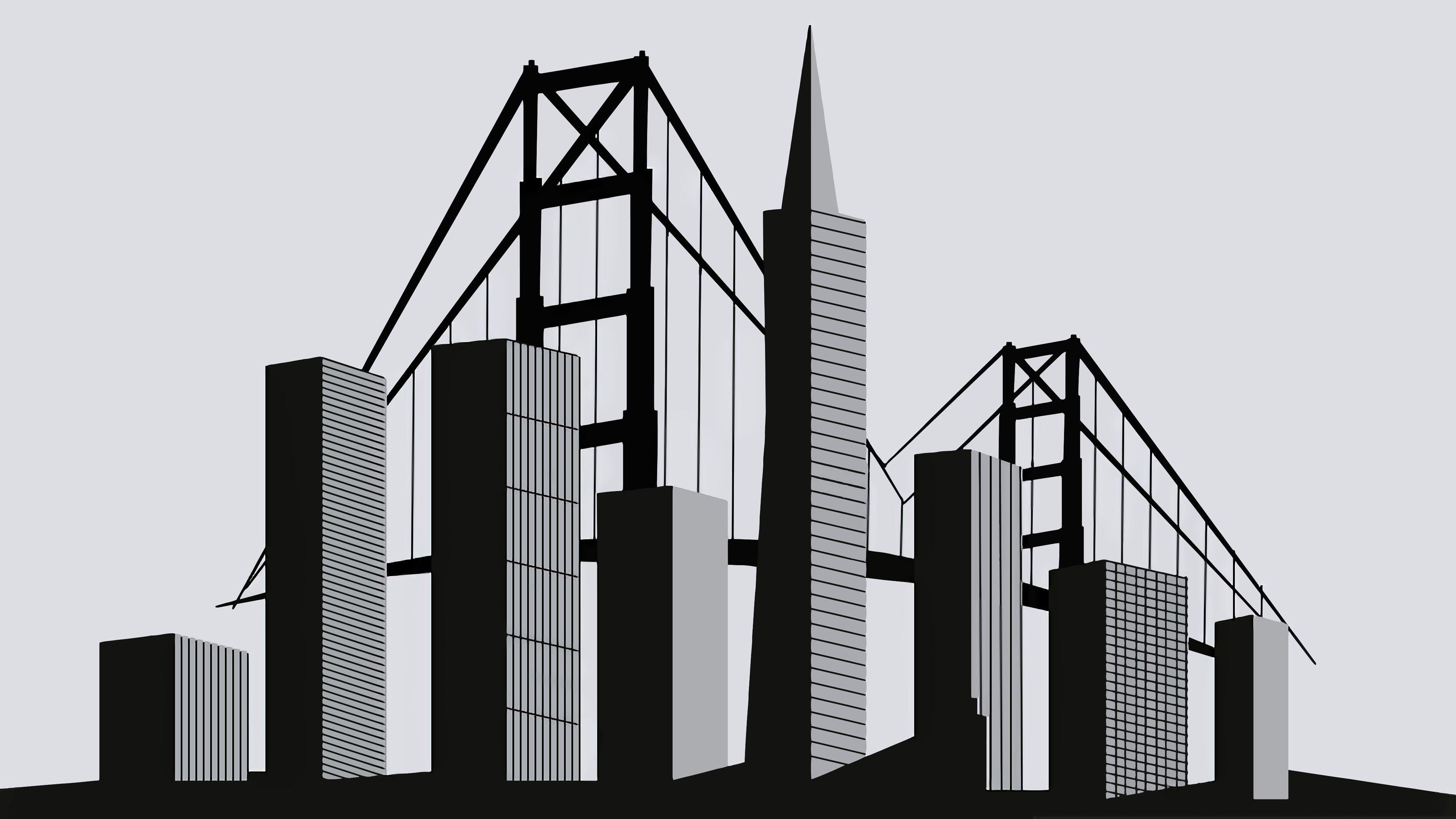 3950x2222 Architecture Minimal Wallpaper, HD Minimalist 4K Wallpaper