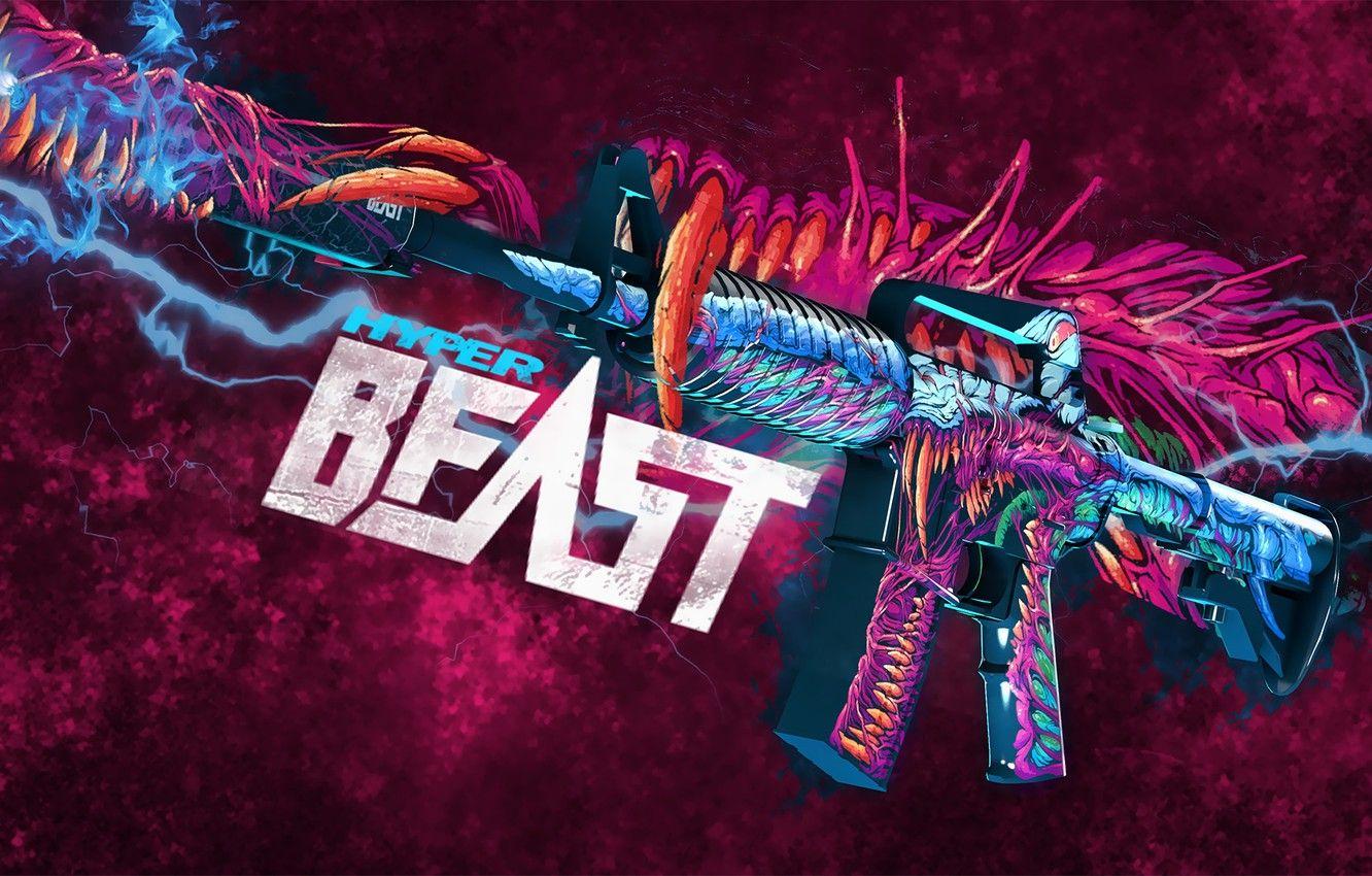 1332x850 Wallpaper lightning, monster, paint, workshop, cs go, custom