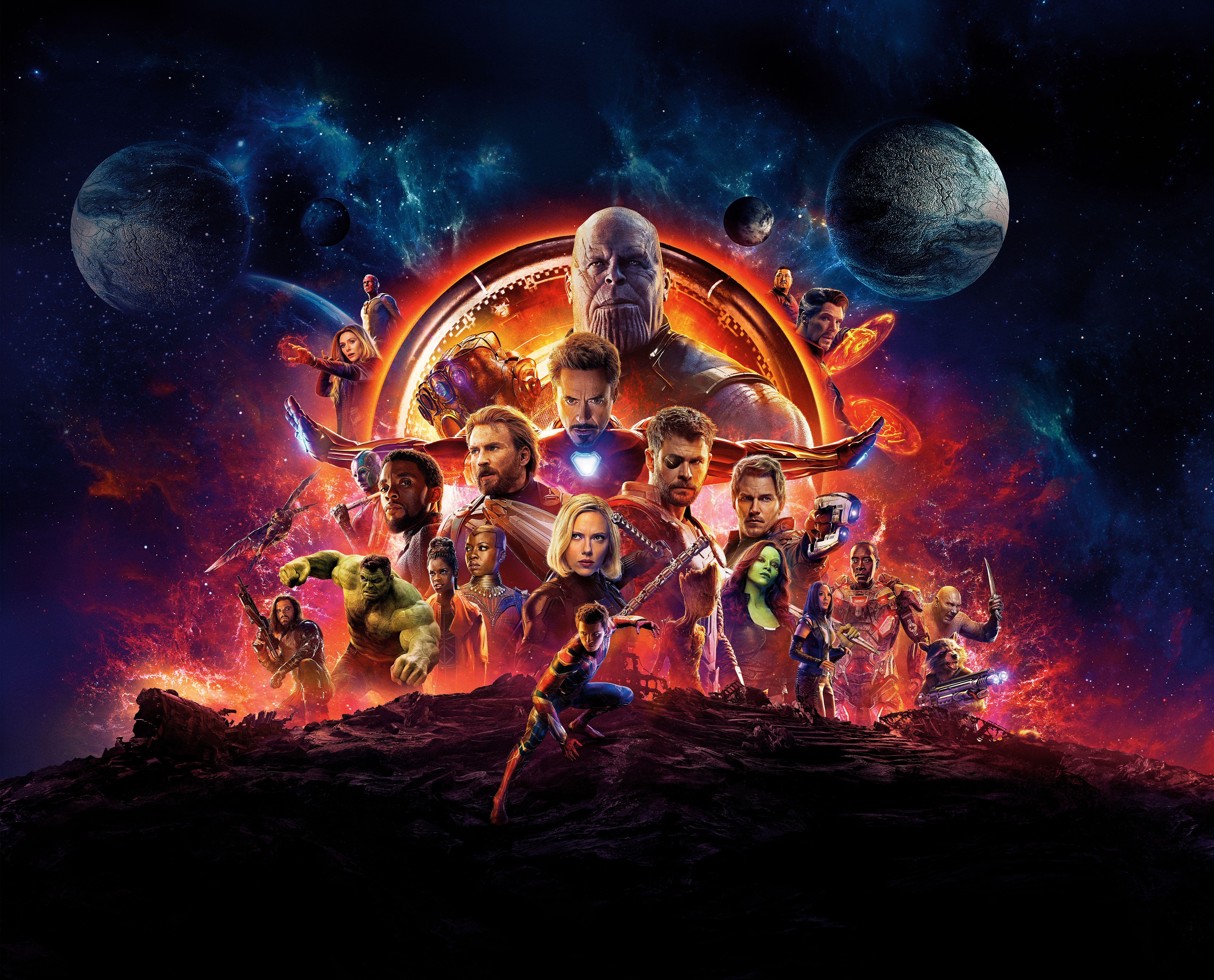 7680x6200 4K wallpaper: Avengers Infinity War Wallpaper For PC