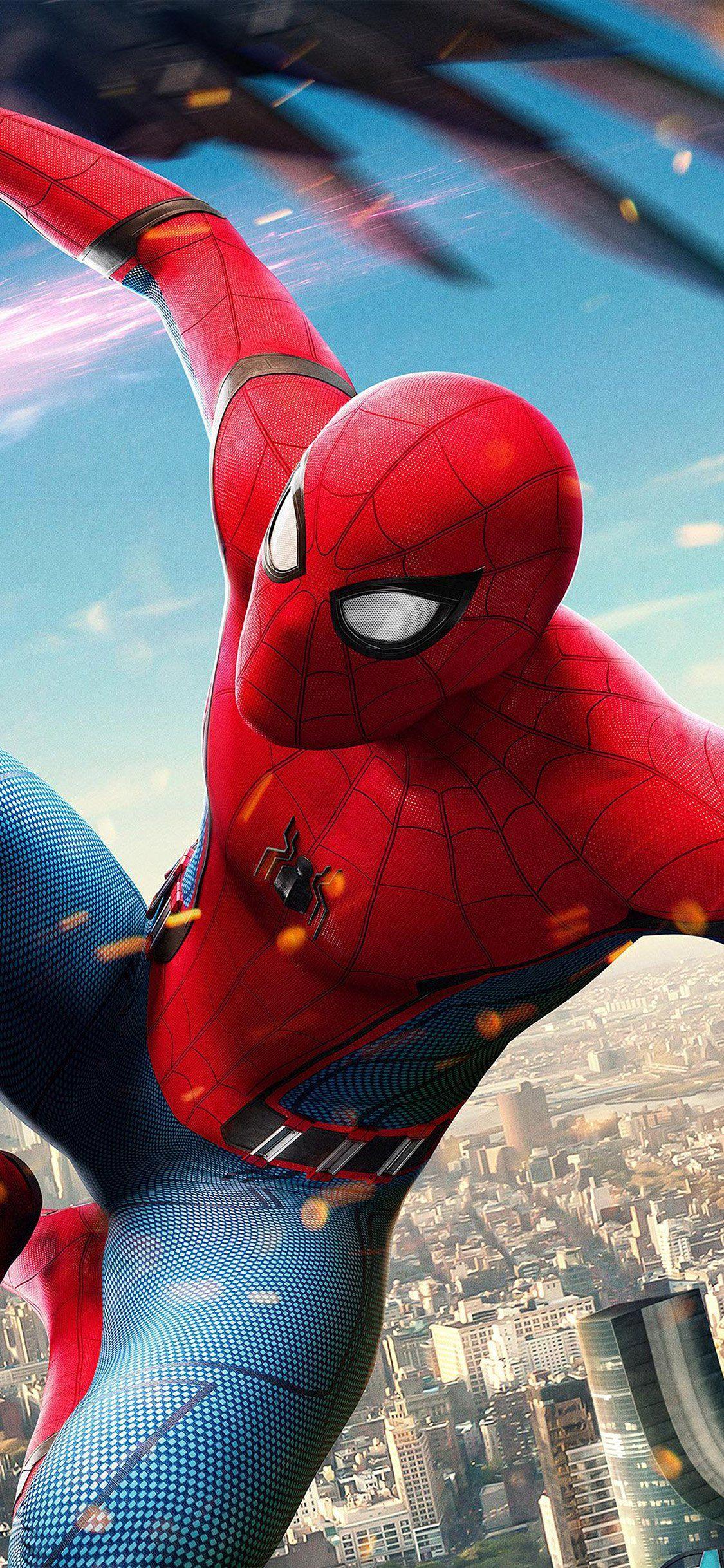 1125x2436 Spiderman Hero Marvel Avengers Art Illustration Wallpaper