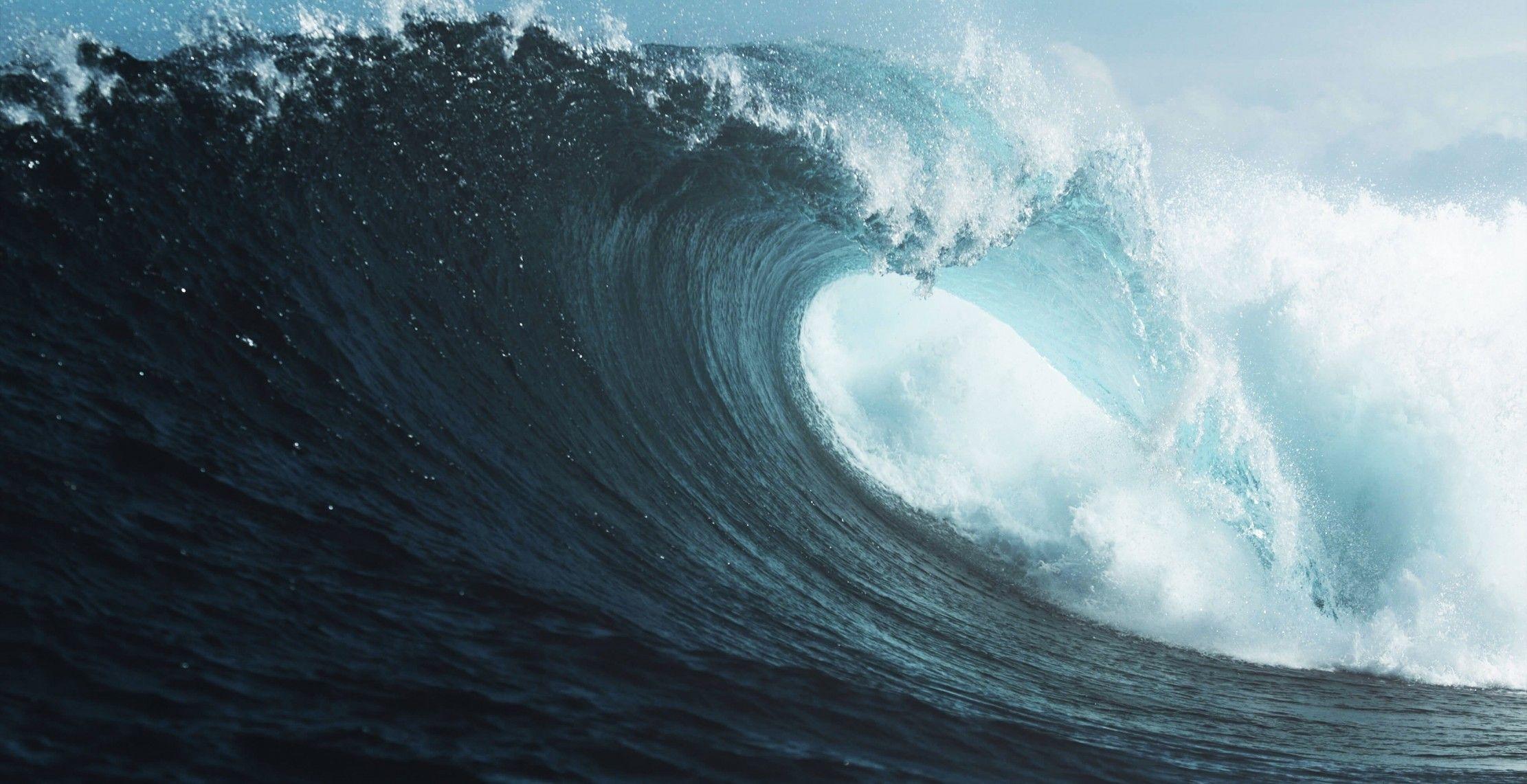 2222x1141 Download 2222x1141 Waves, Microsoft Surface Stock, Foam