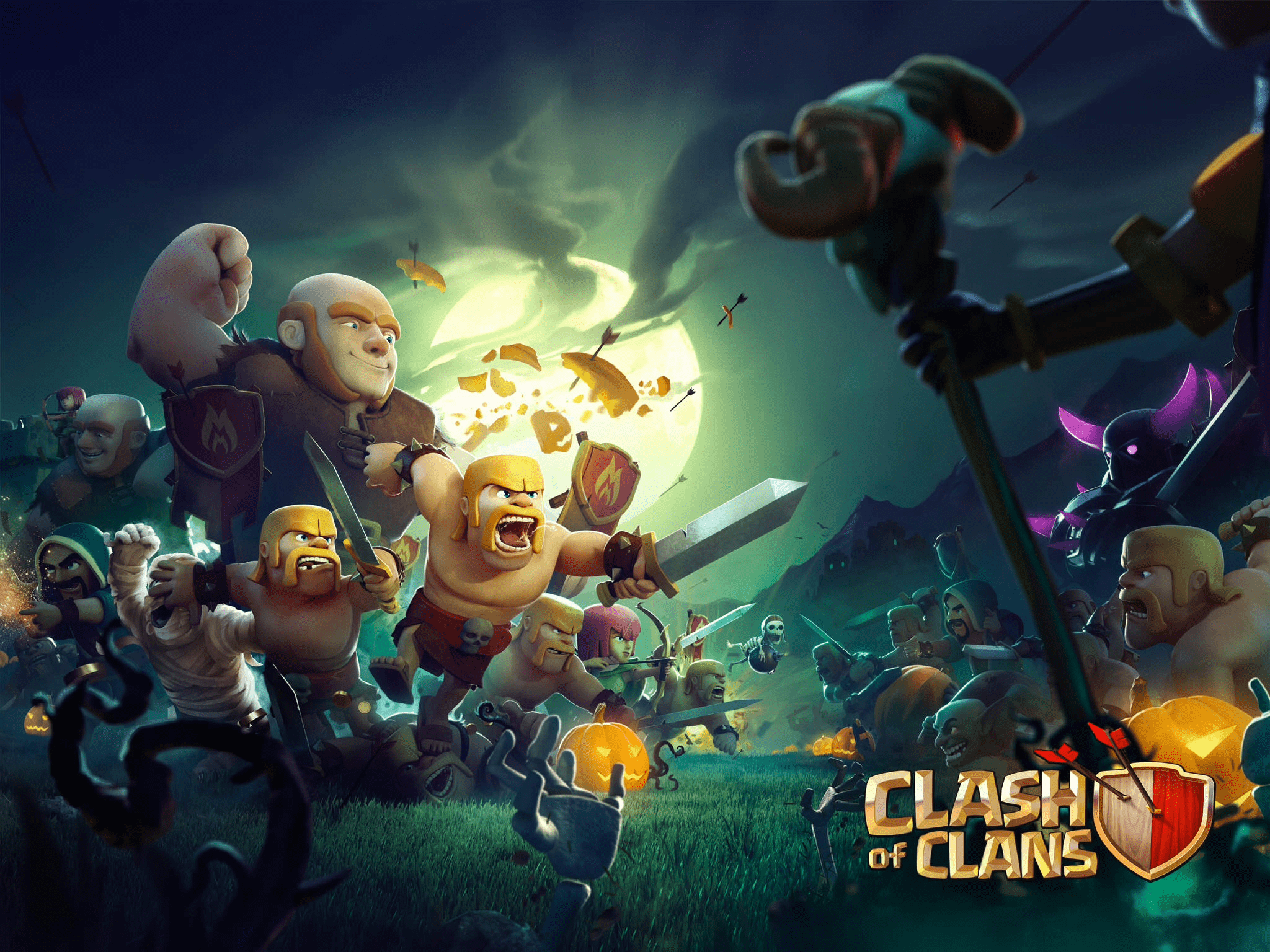2048x1536 Clash of Clans Hình nền máy tính HD.  trò chơi.  Cuộc chiên giưa cac bộ tộc
