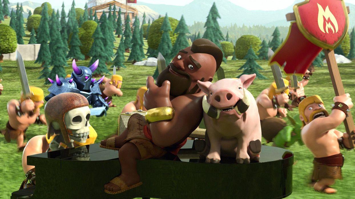 1244x700 CLASH OF CLANS fantasy fighting family action adventure