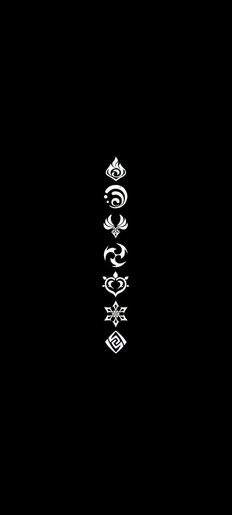 800x1778 black, dark, genshin impact, dark mode