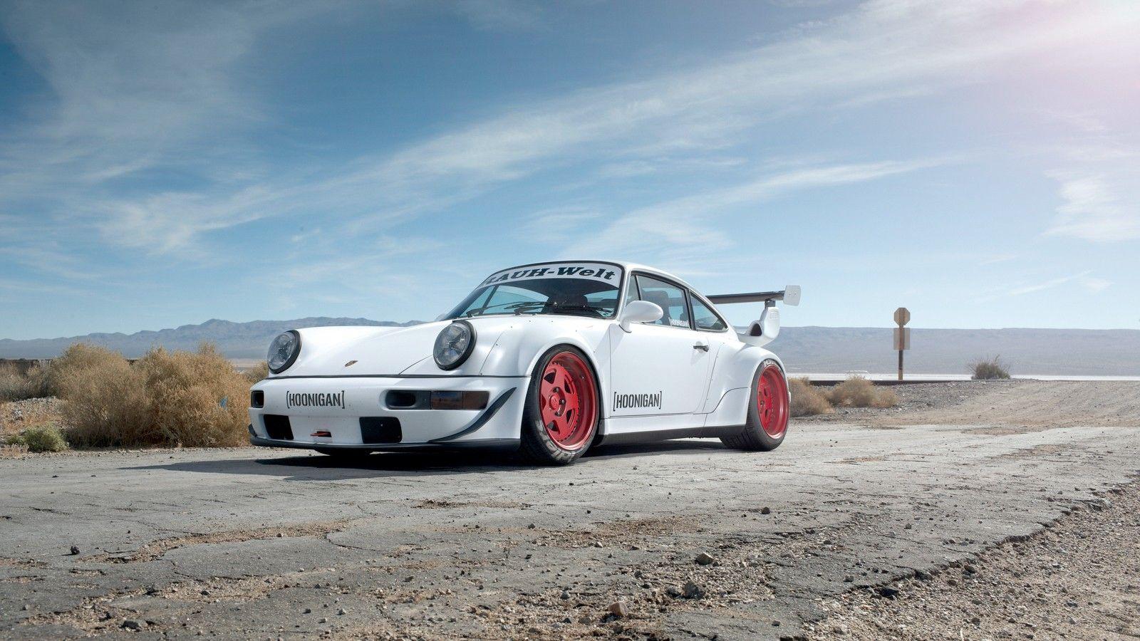 1600x900 cars, desert, tuning, white cars, Porsche Rauh Welt