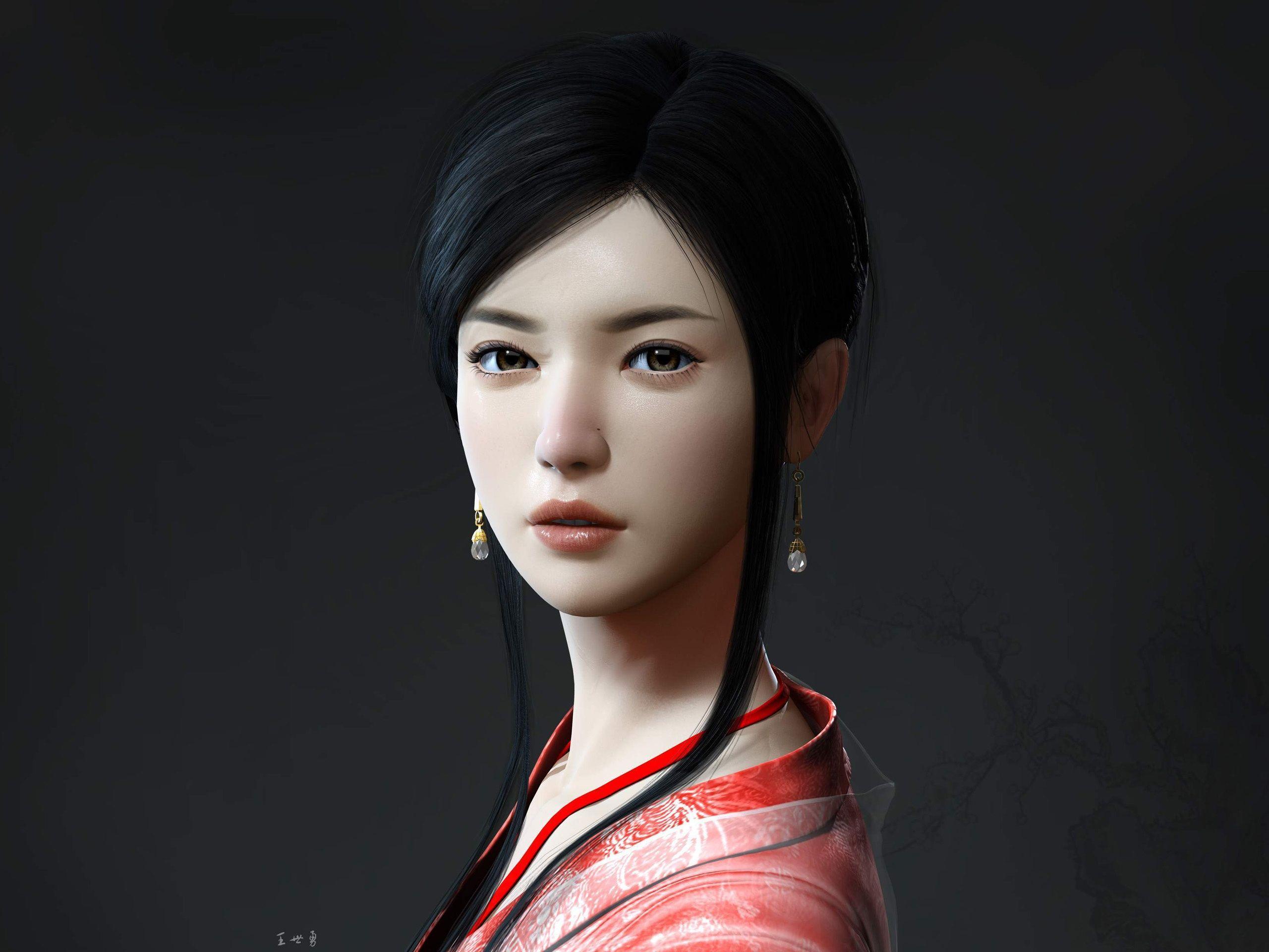 2560x1920 Beautiful girl in ancient China wallpaper