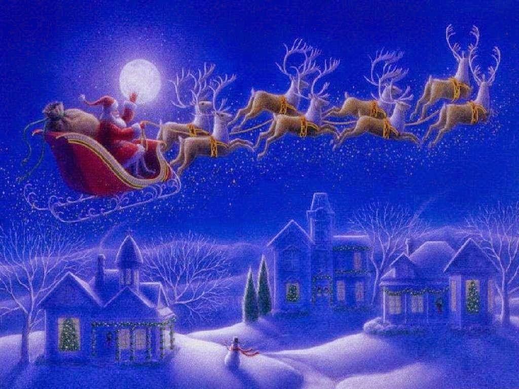 1024x768 New Free Christmas Animated Wallpaper Desktop Design