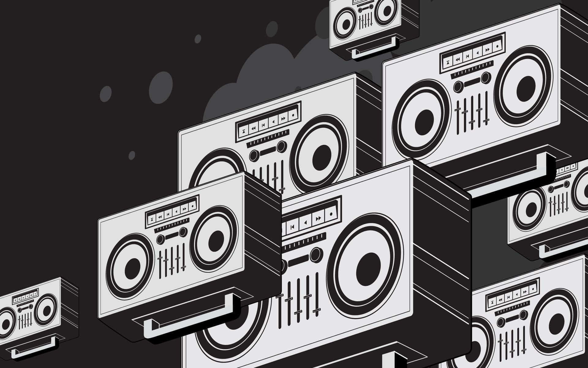 1920x1200 School Boombox Wallpaper