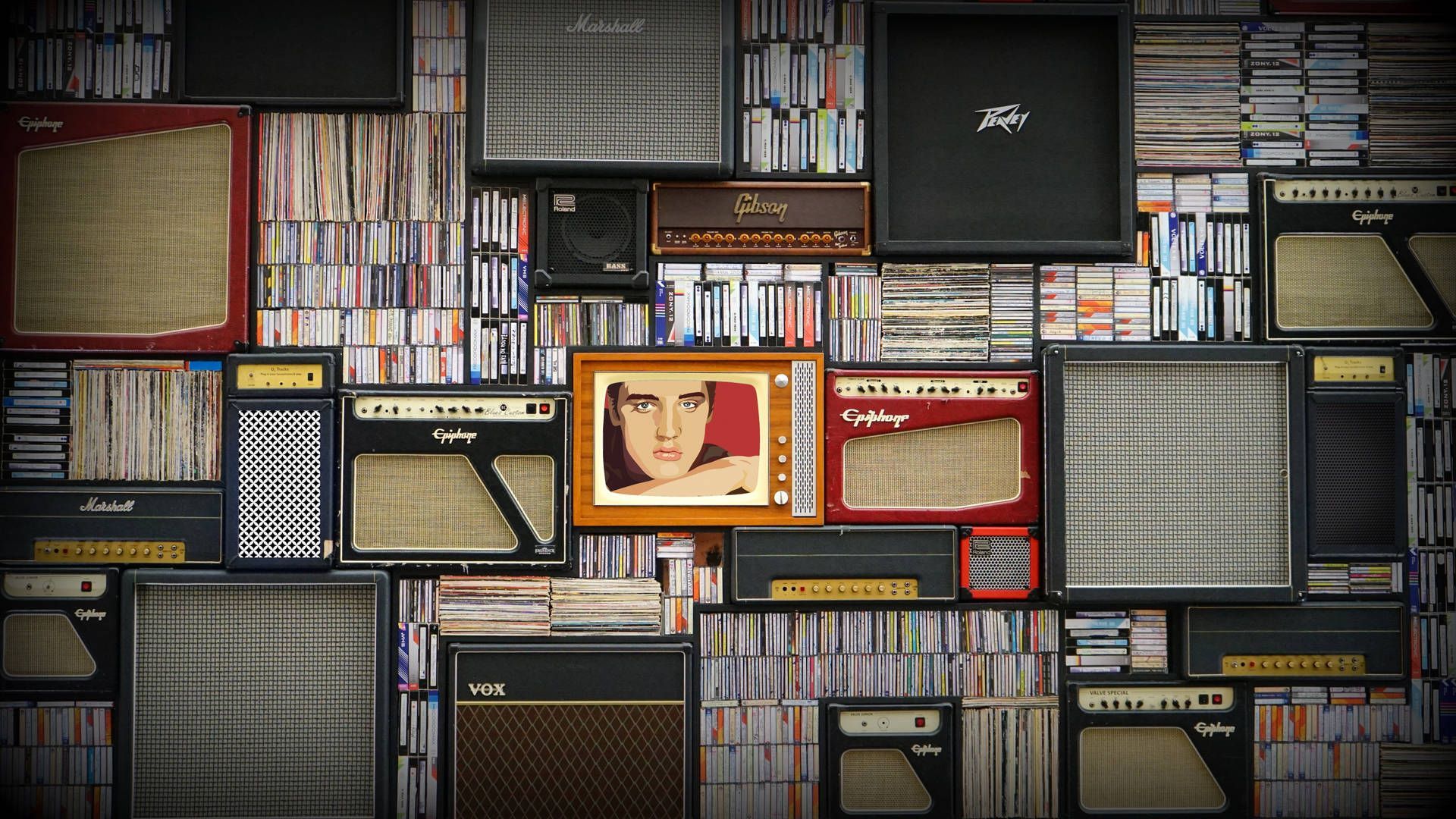 1920x1080 Download free Retro Music Industry