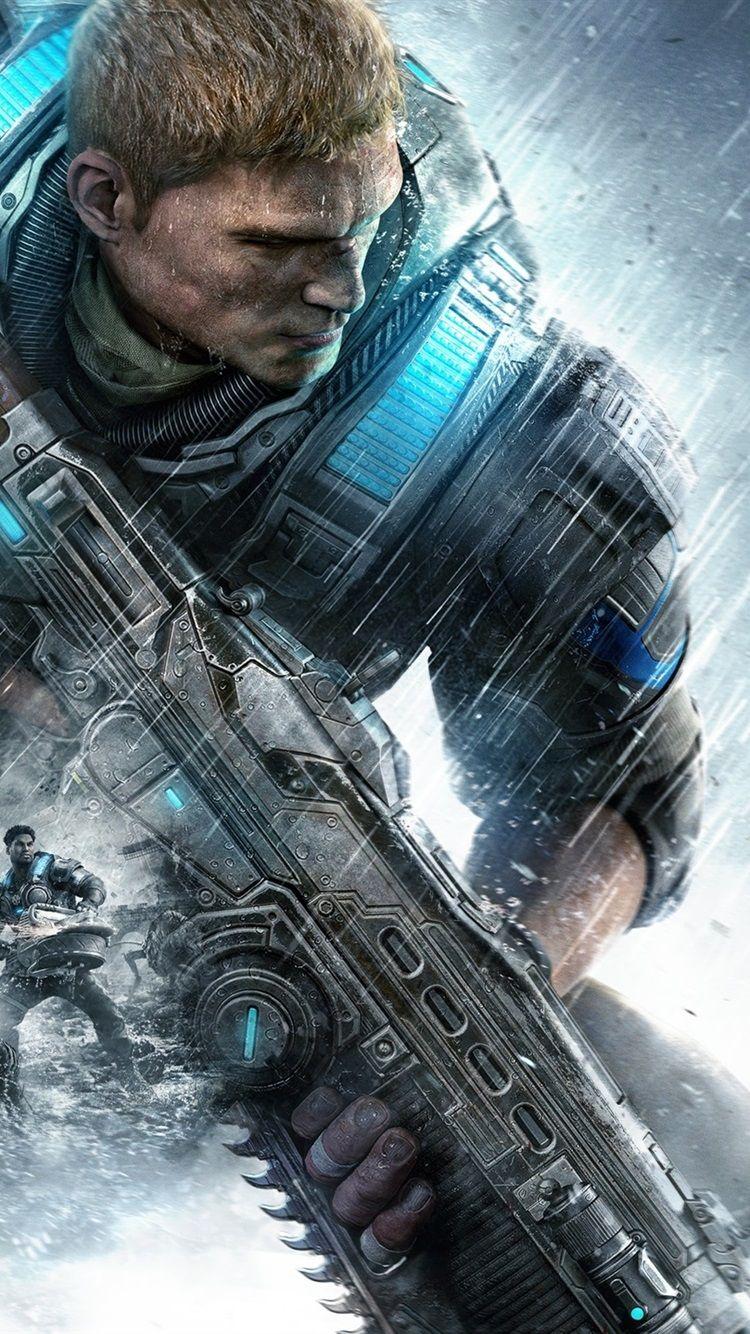 750x1334 Gears Of War Equipment, Soldier, Girl 750x1334 IPhone 8 7