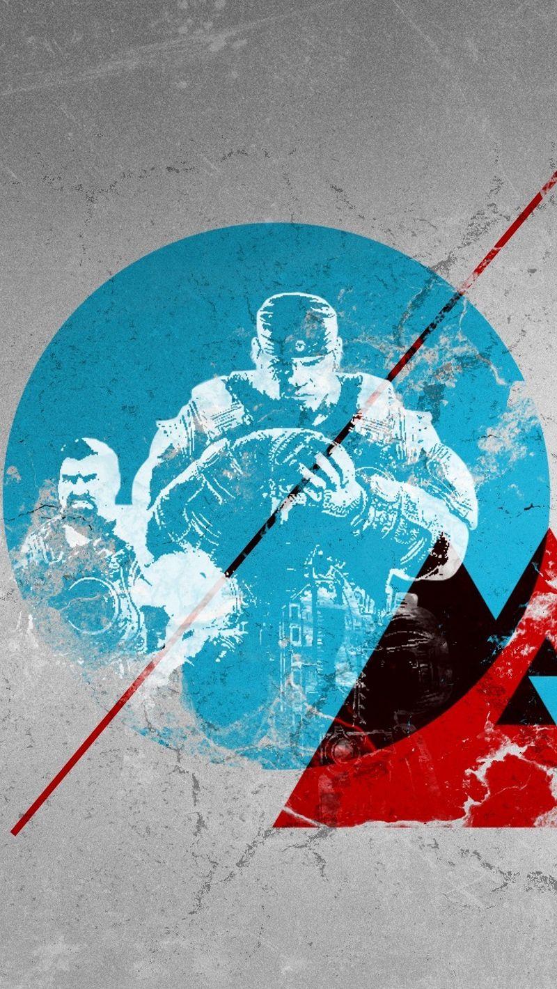 800x1420 Download wallpaper 800x1420 gears of war, brothers till