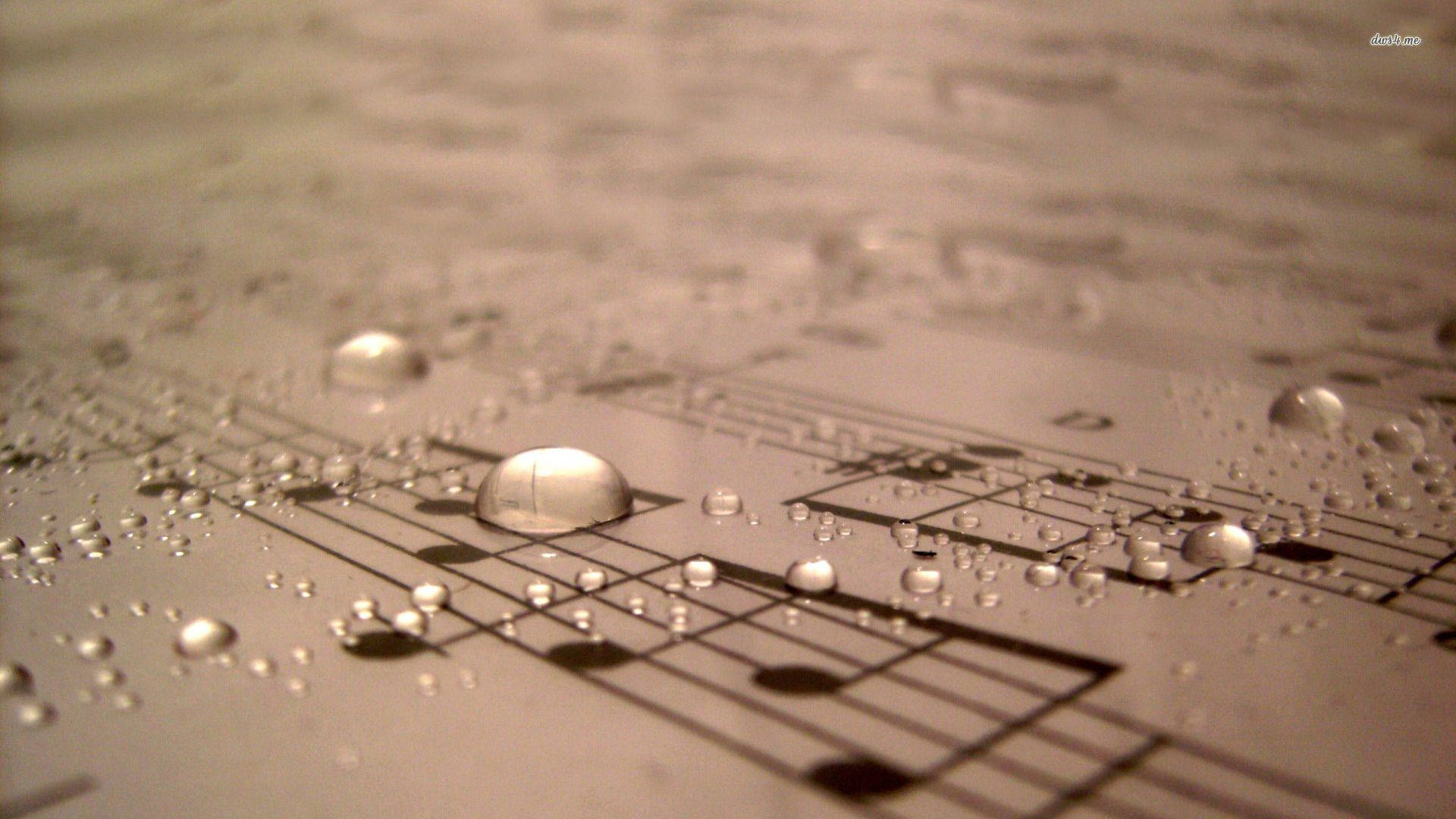 1920x1080 Download free Vintage Cute Music Sheet