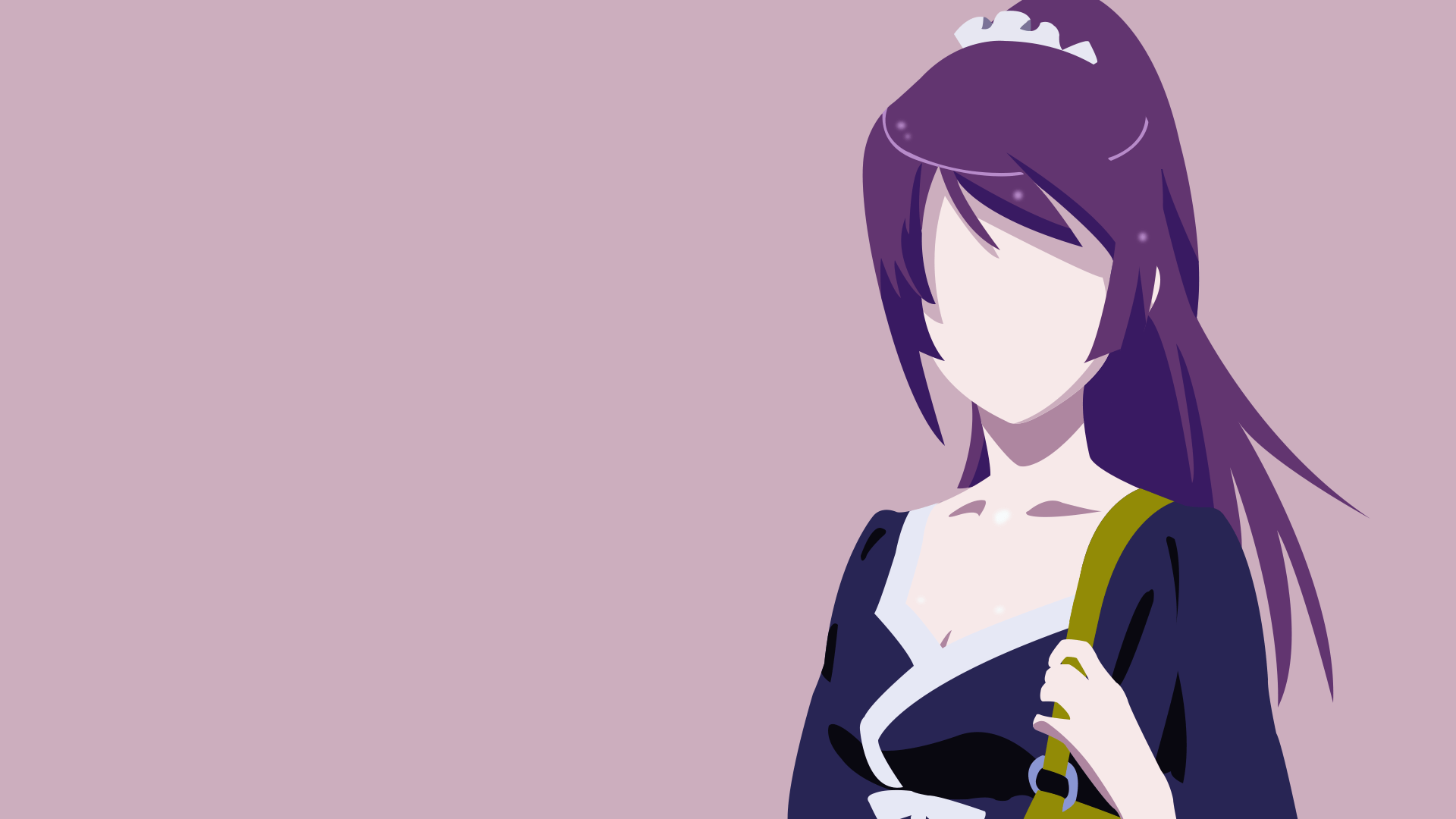 1920x1080 Senjougahara Hitagi from Bakemonogatari Wallpaper