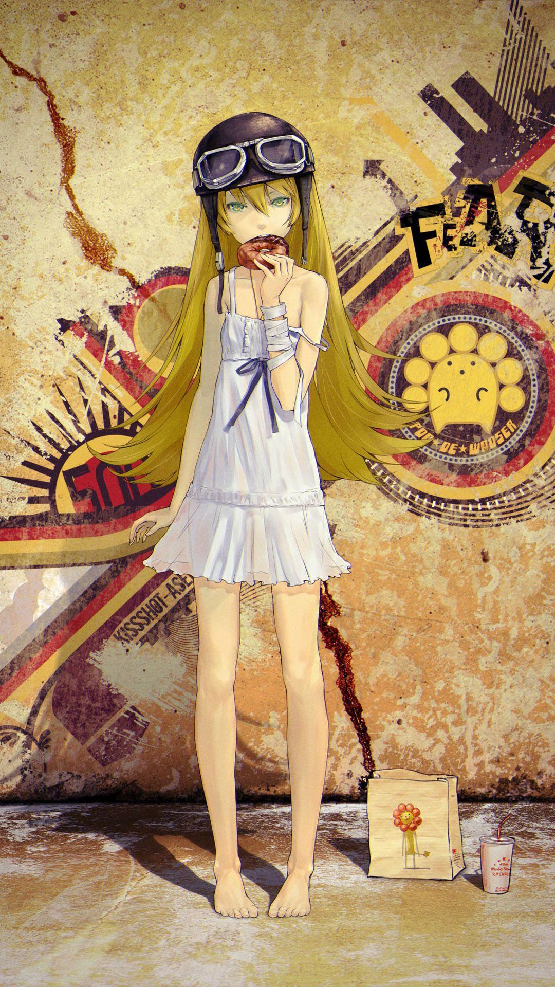 1080x1920 Shinobu oshino bakemonogatari htc one wallpaper