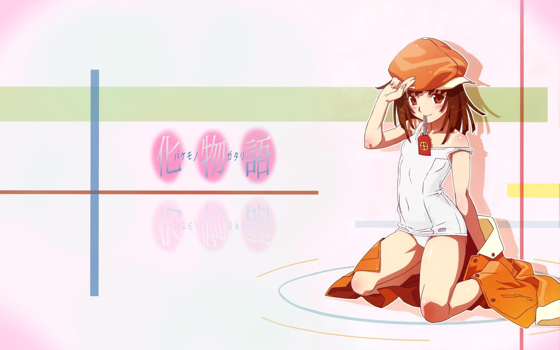 1920x1200 Desktop Wallpaper Bakemonogatari Anime young woman