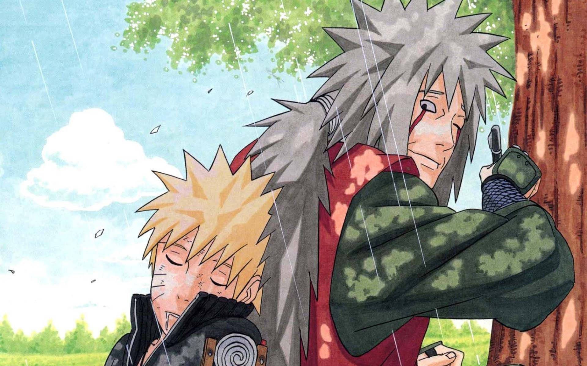 1920x1200 Download Sleeping Naruto With Jiraiya