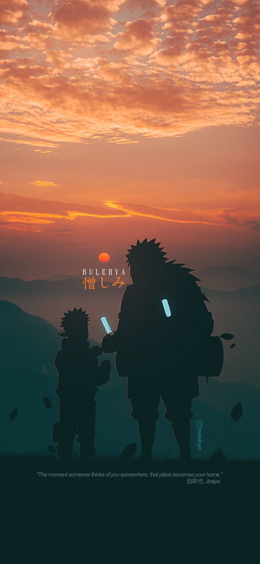 887x1920 Jiraiya And Naruto Mobile 4K Wallpaper