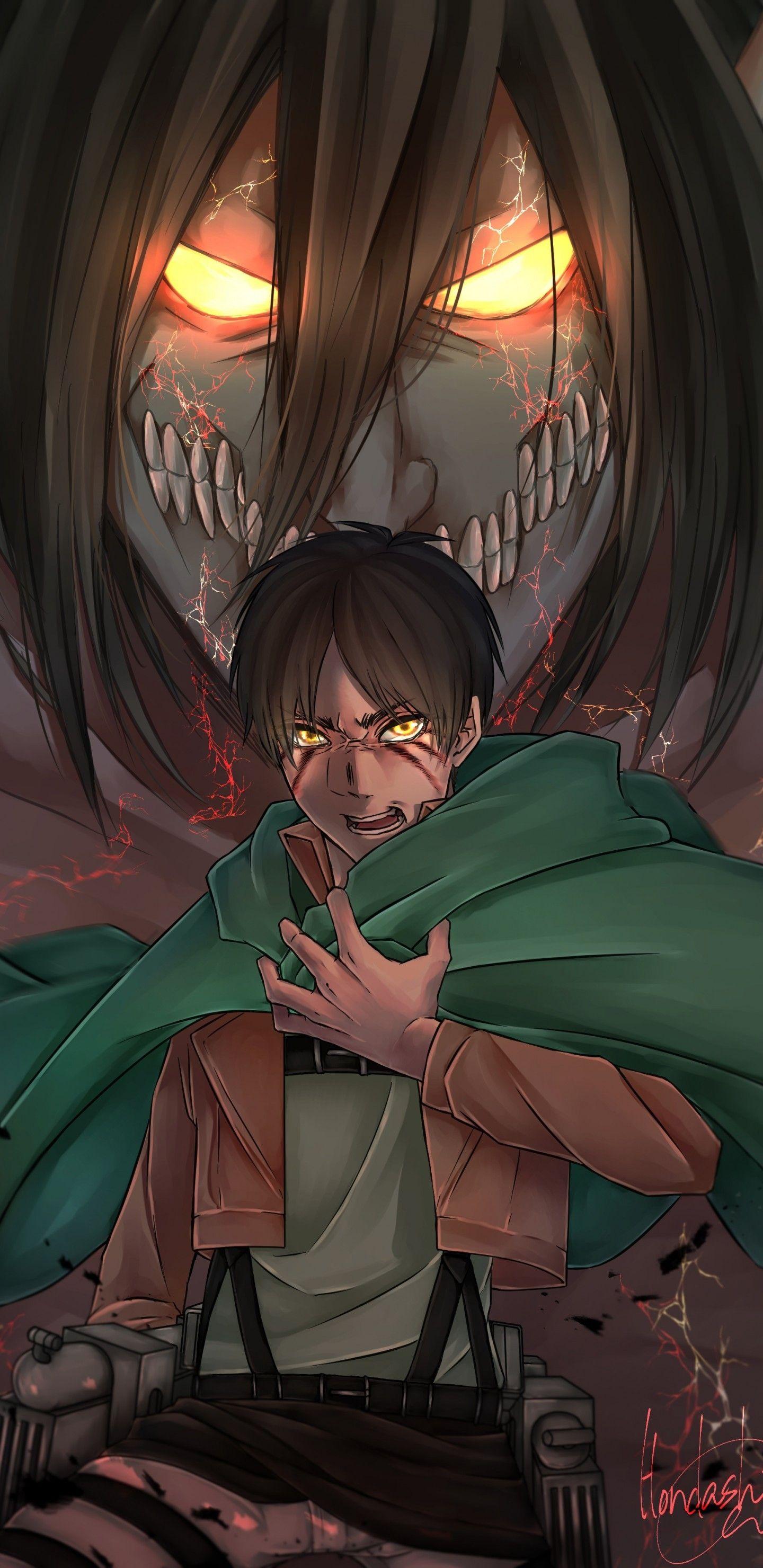 Download Eren Aesthetic Anime iPhone Wallpaper  Wallpaperscom