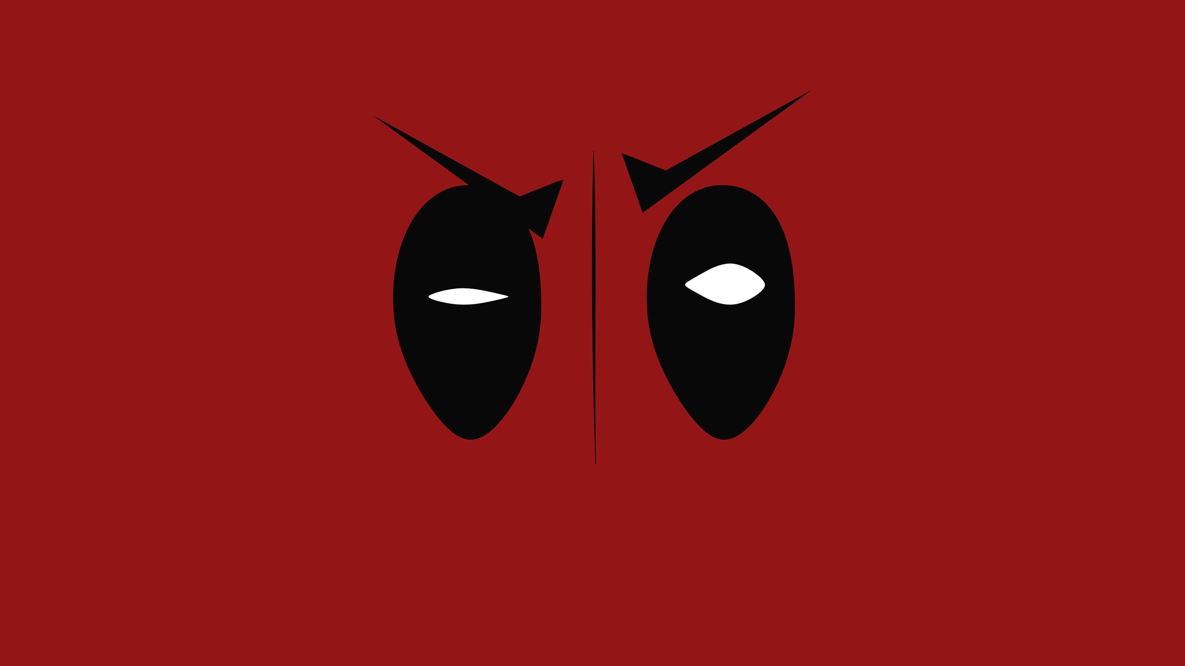 3840x2160 Deadpool Hero Eye Logo Art Film Wallpaper