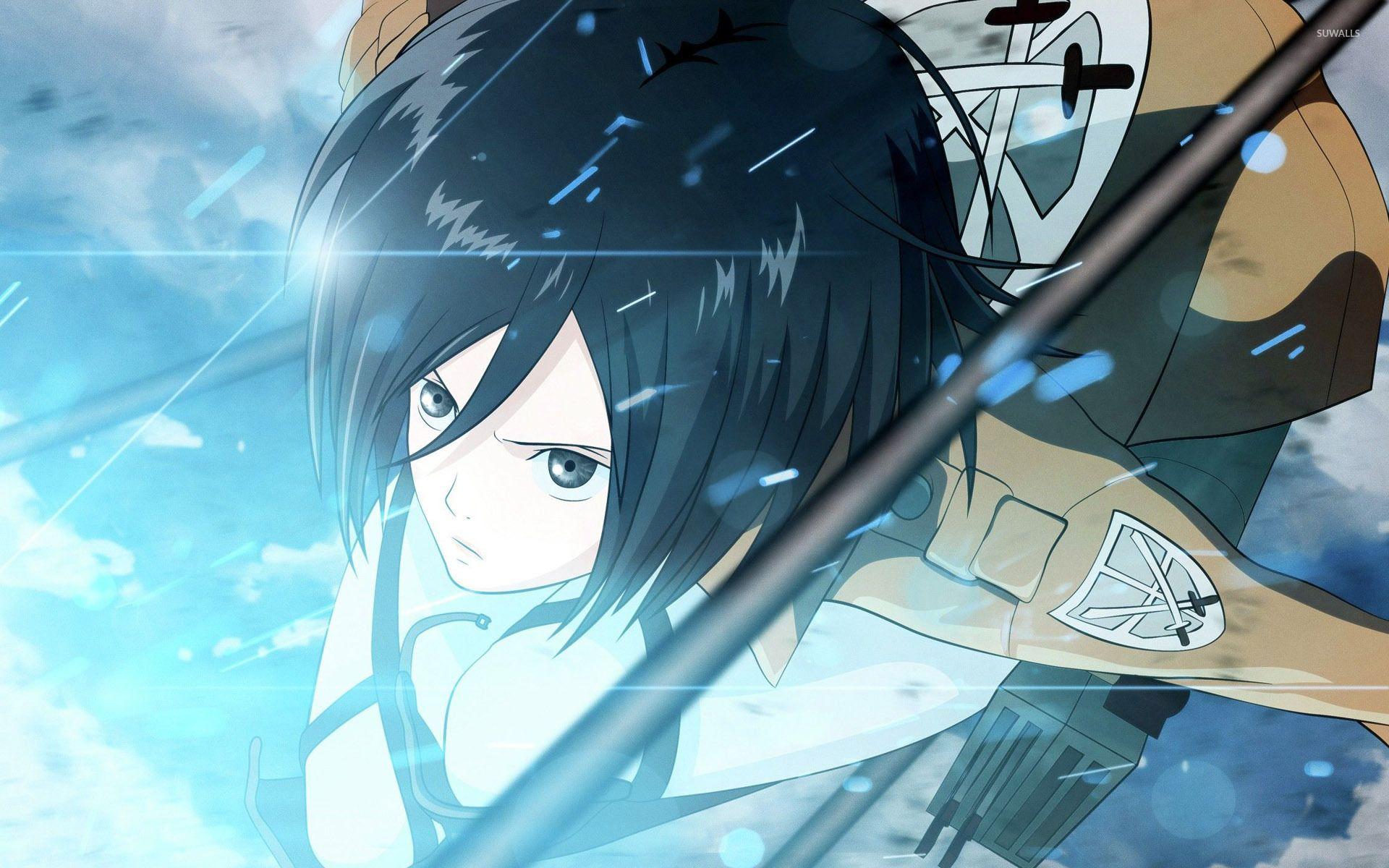 1920x1200 Mikasa Ackerman on Titan [8] wallpaper