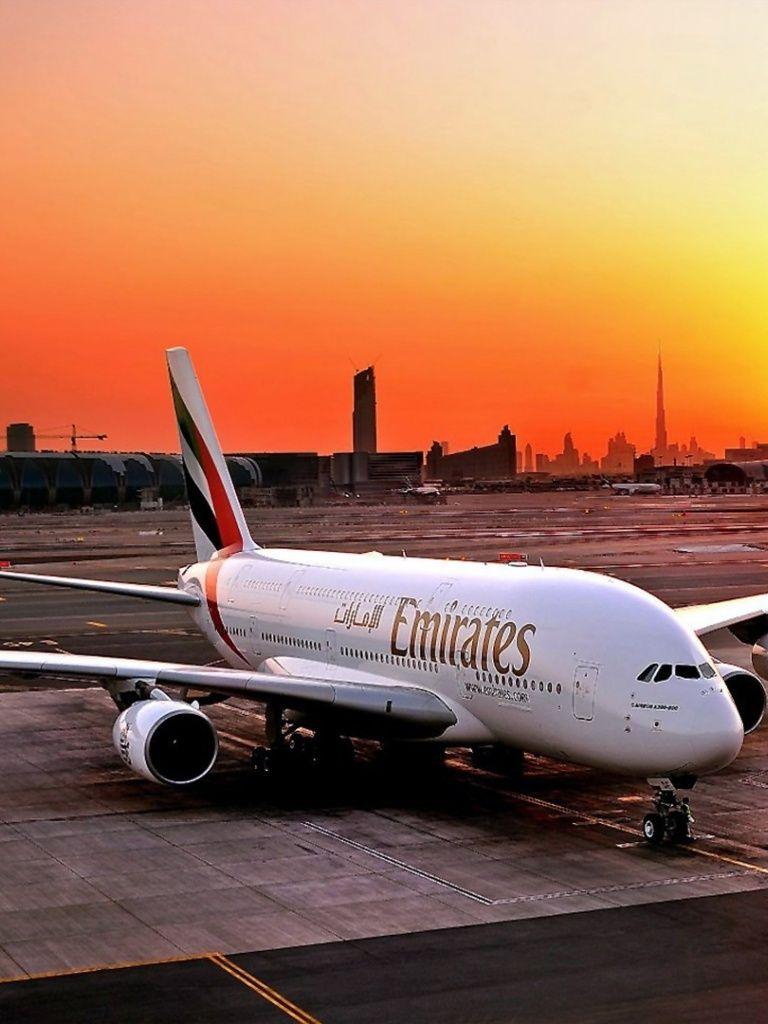 768x1024 Fly Emirates Airbus A380 800 IPad Wallpaper