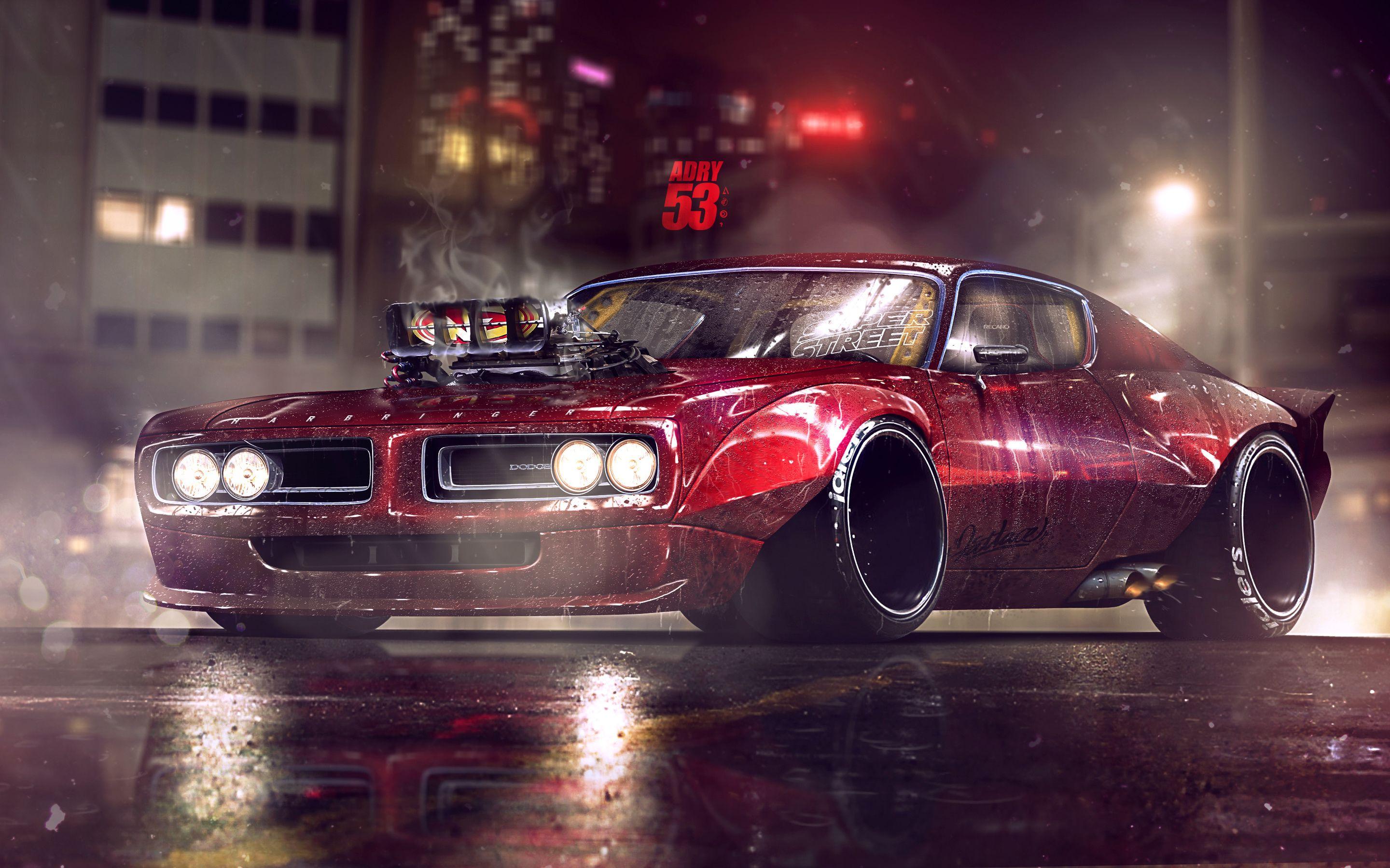 2880x1800 Wallpaper of Pontiac GTO, Car, Red, Vehicle, Drift