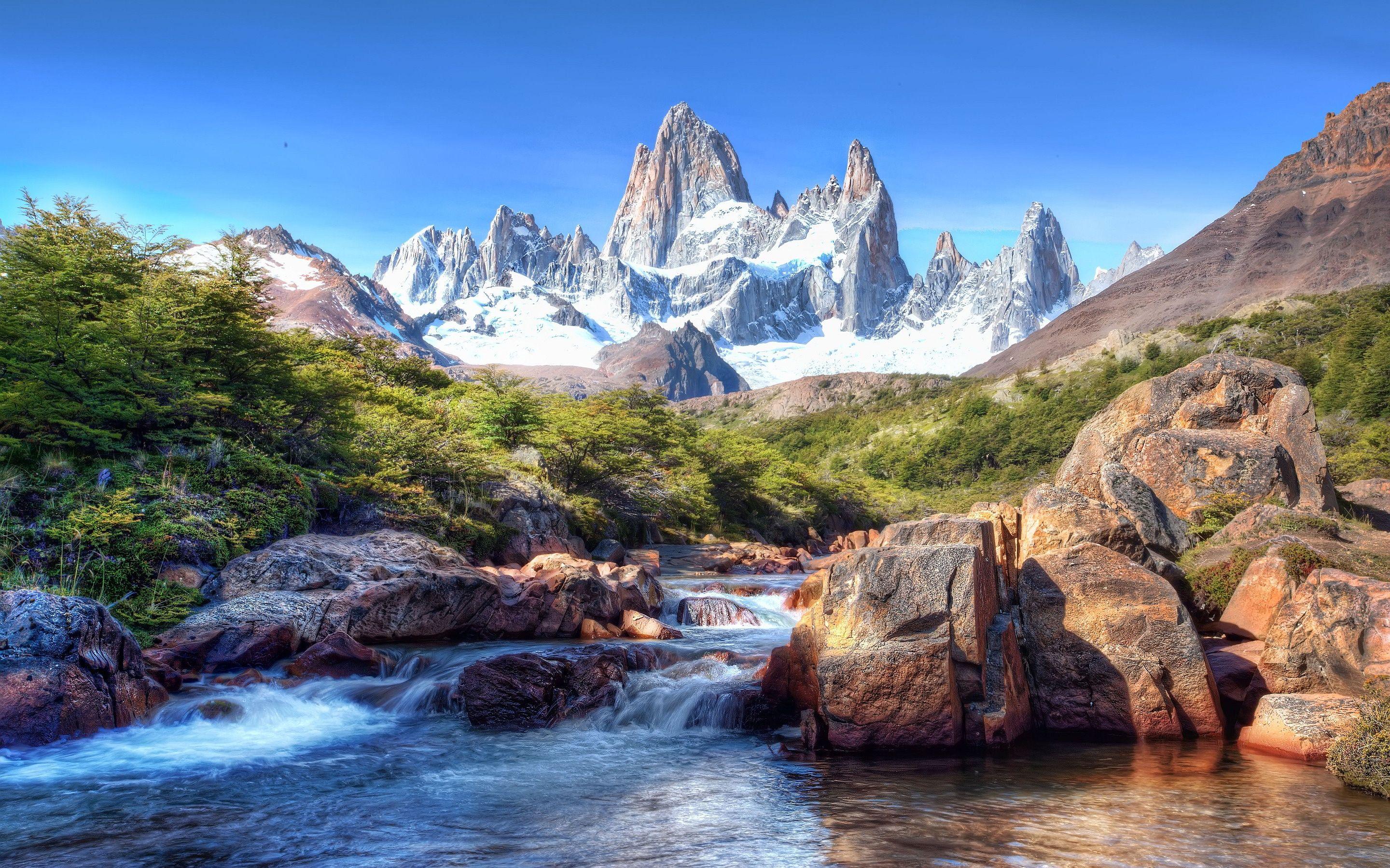 2880x1800 Background mountain river patagonia 2880x1800. file