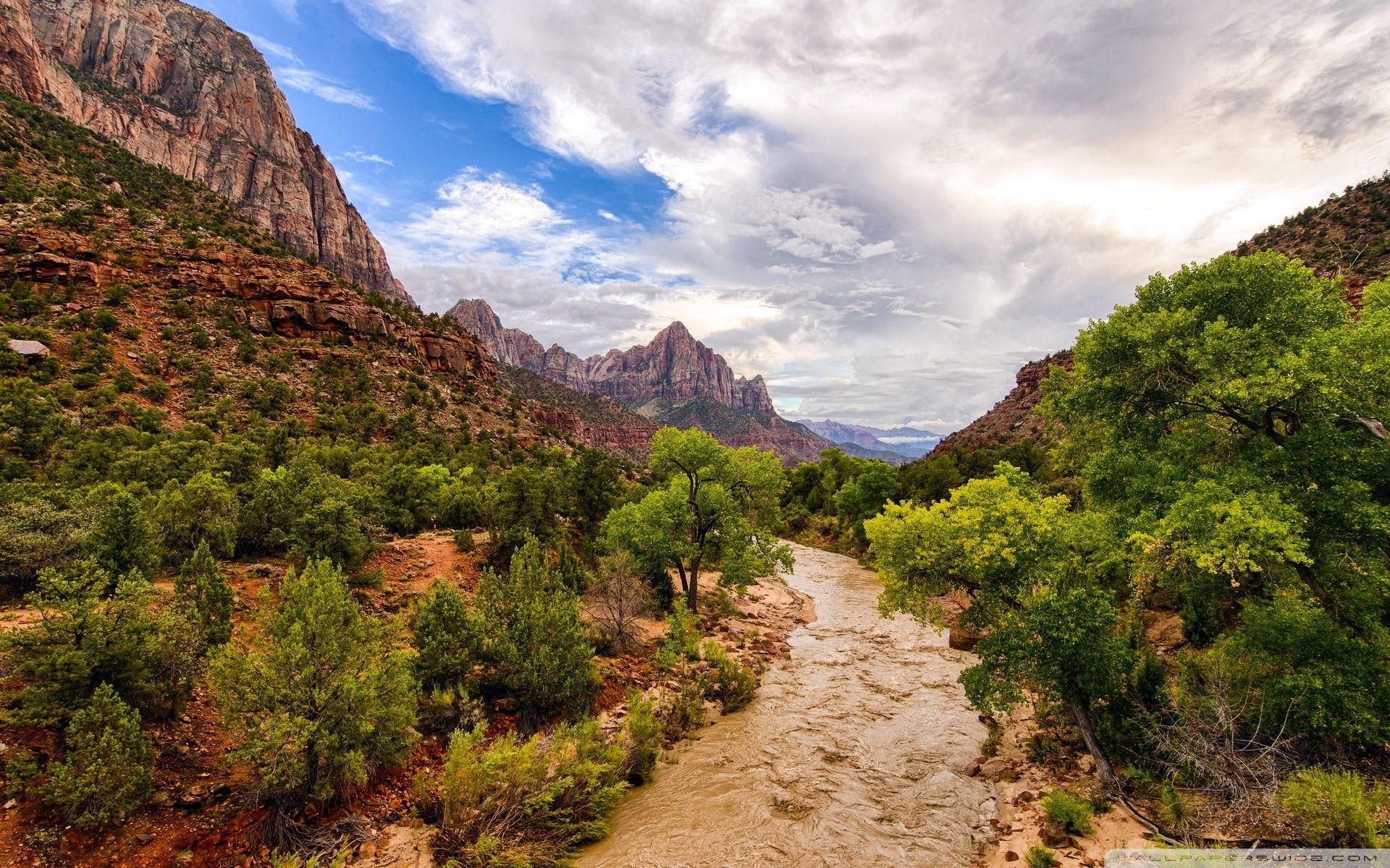 1920x1200 Zion National Park River ❤ 4K HD Desktop Wallpaper for 4K