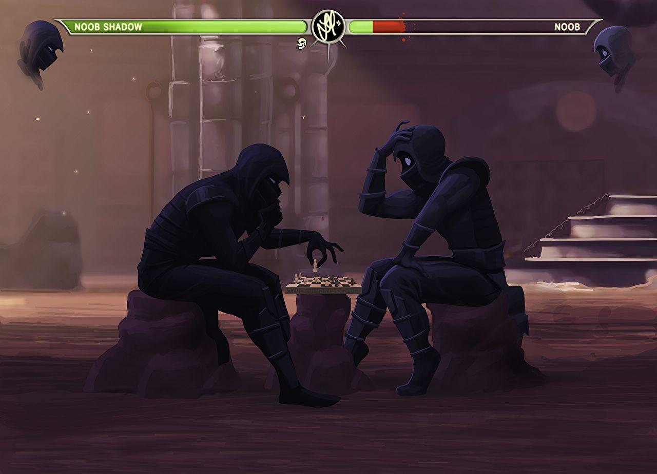 1280x925 Wallpaper Mortal Kombat Chess Noob Saibot, Noob Games