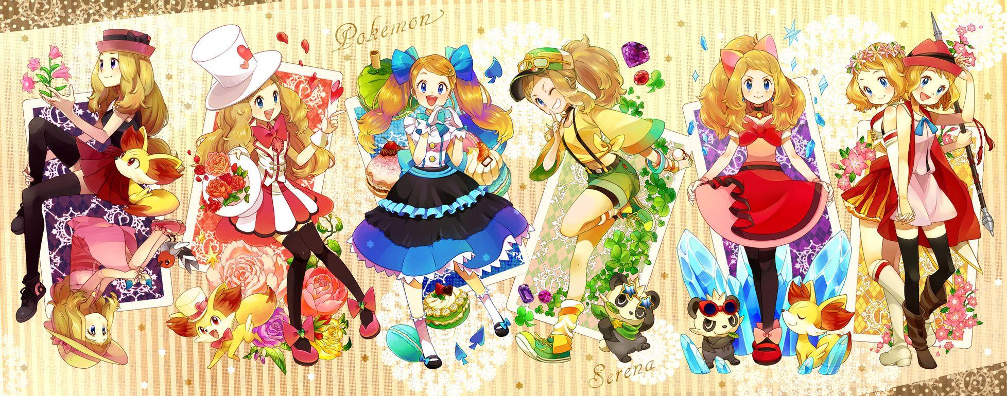 1956x770 Serena (Pokemon XY) image Pokémon Serena HD wallpaper