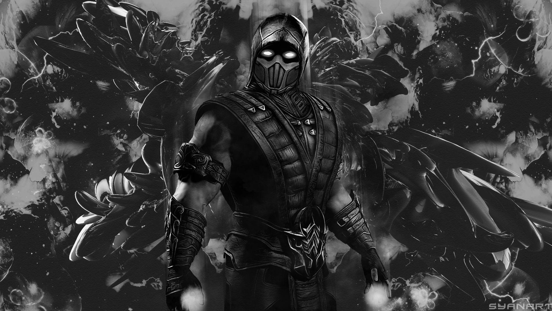 1920x1080 Mortal Kombat Noob Saibot Black Background Black HD