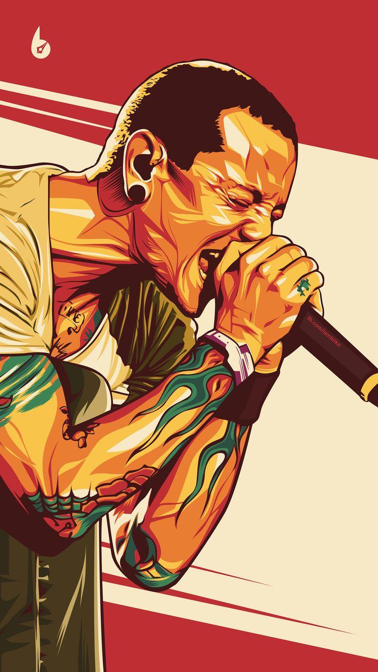 750x1334 Chester Bennington Digital Art 4k iPhone iPhone